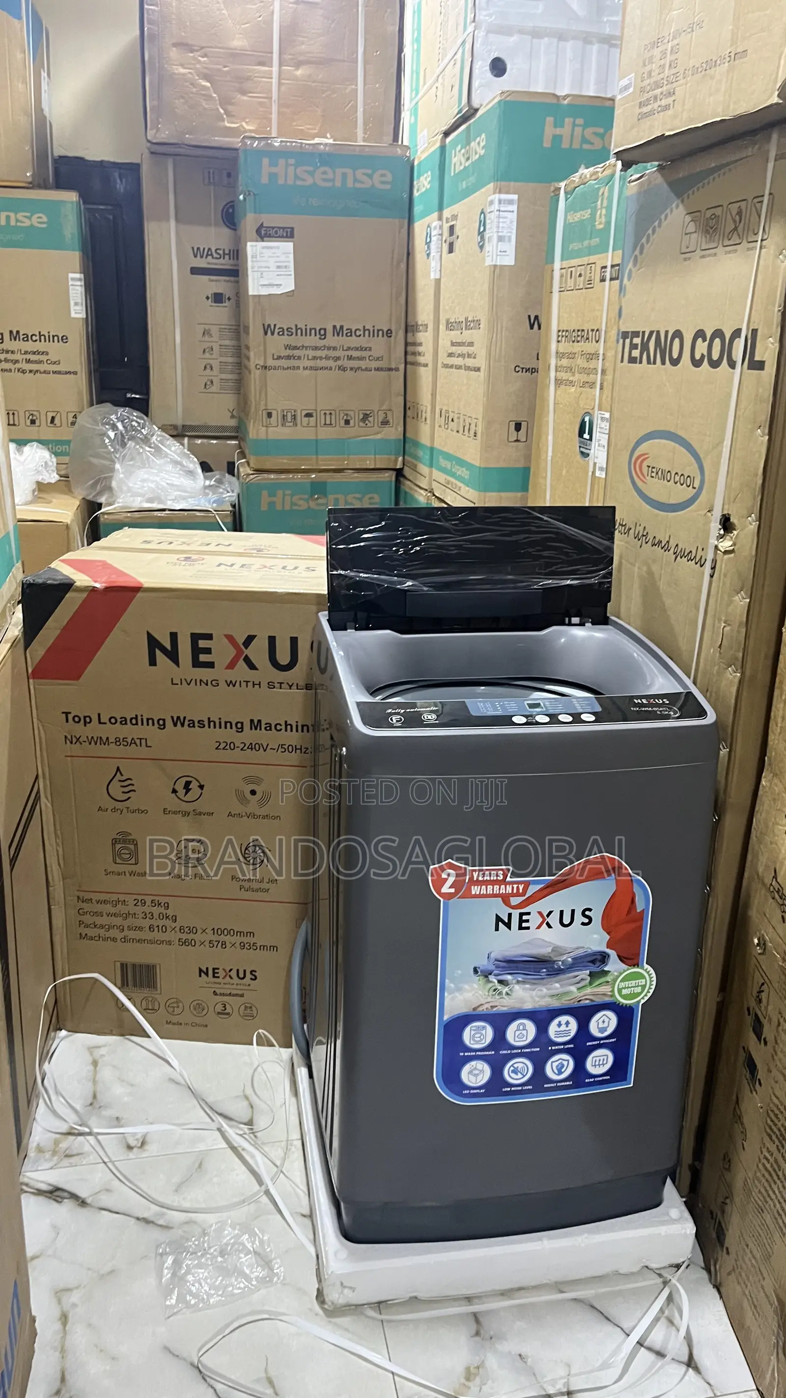 Nexus NX-WM-85ATTL Washing Machine Efficient Household Clothes Washer