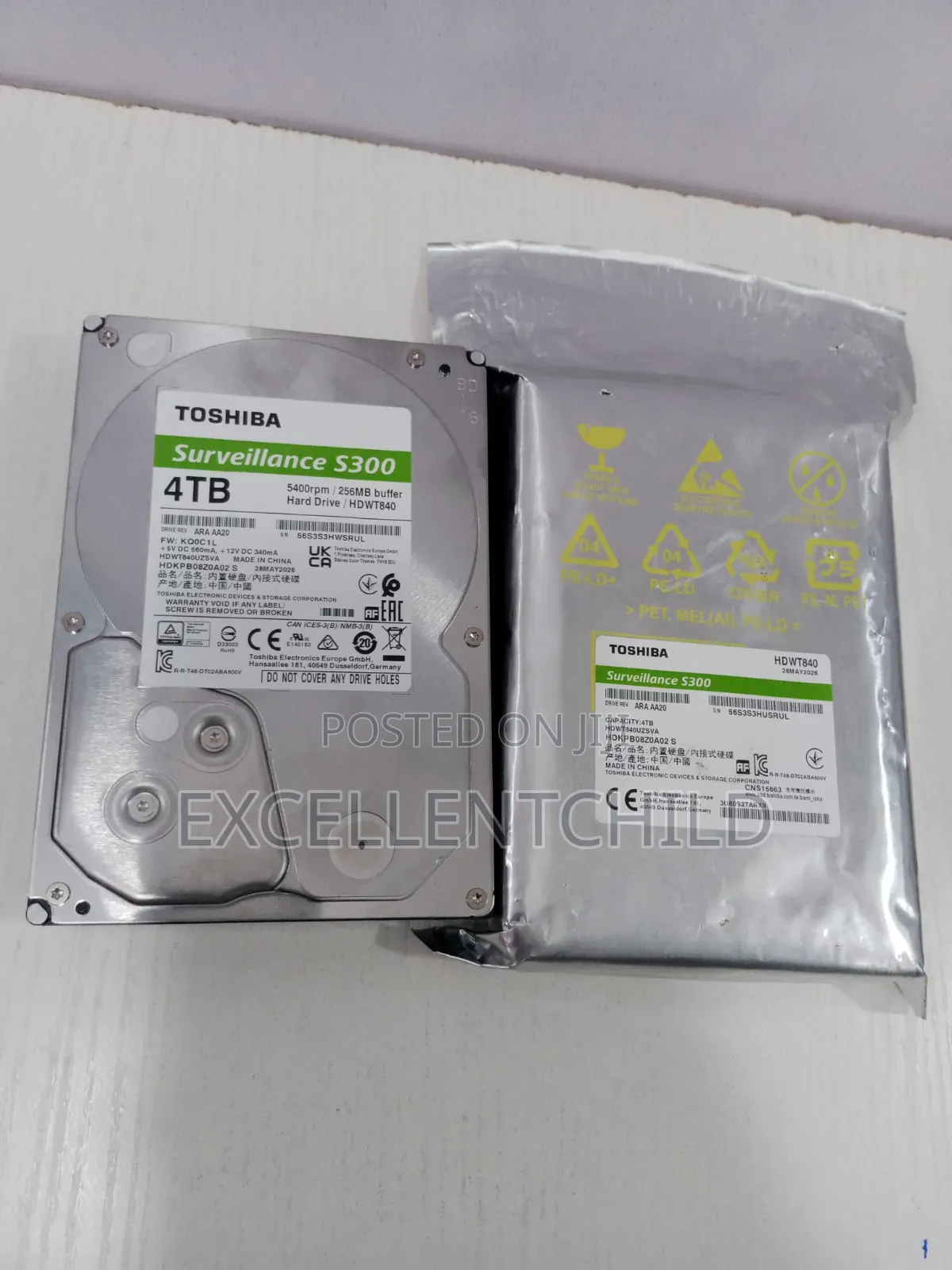 Toshiba 4tb Sata Surveillance HDD