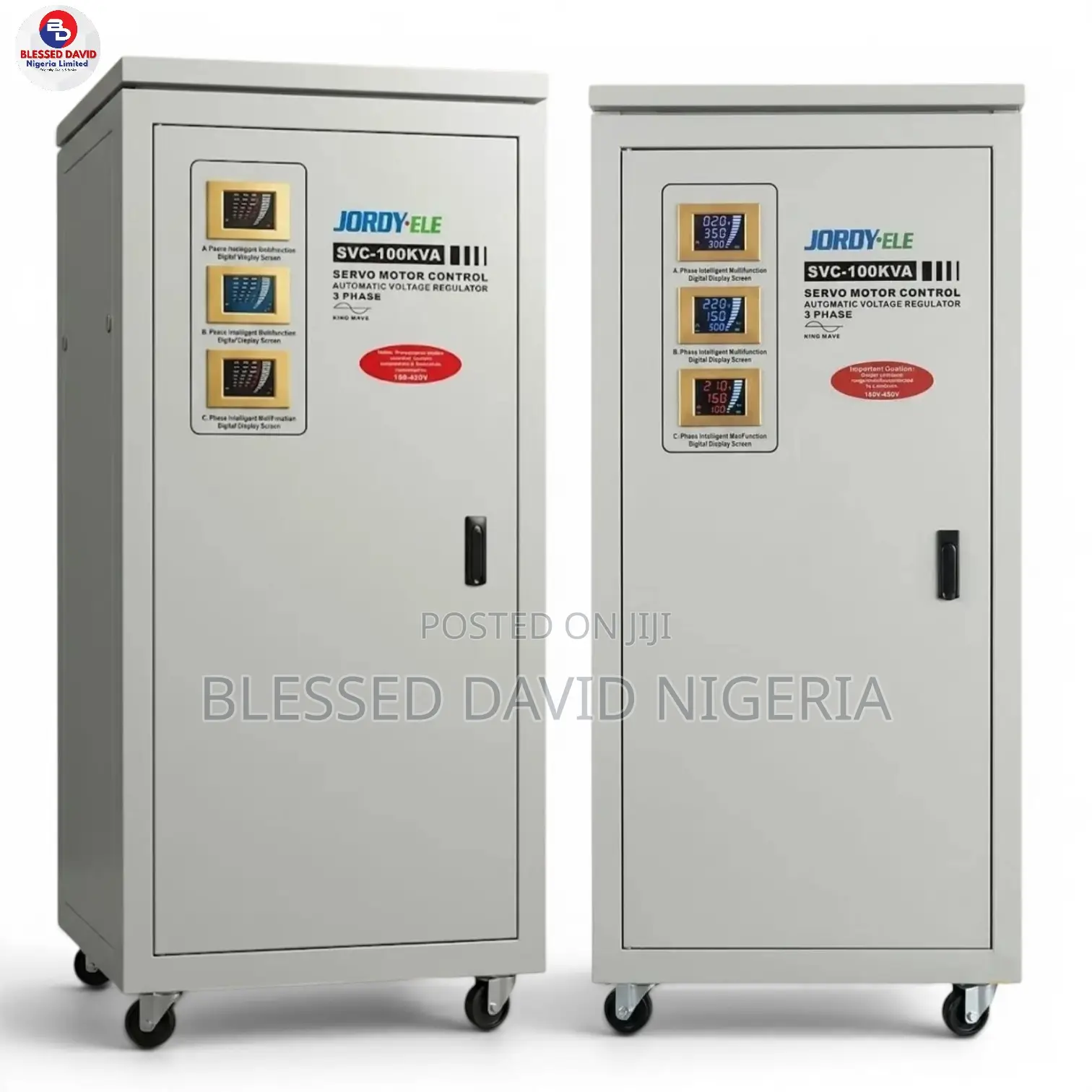 JORDY-ELE SVC-100KVA Servo 3P Automatic Voltage Regulator / Stabilizer