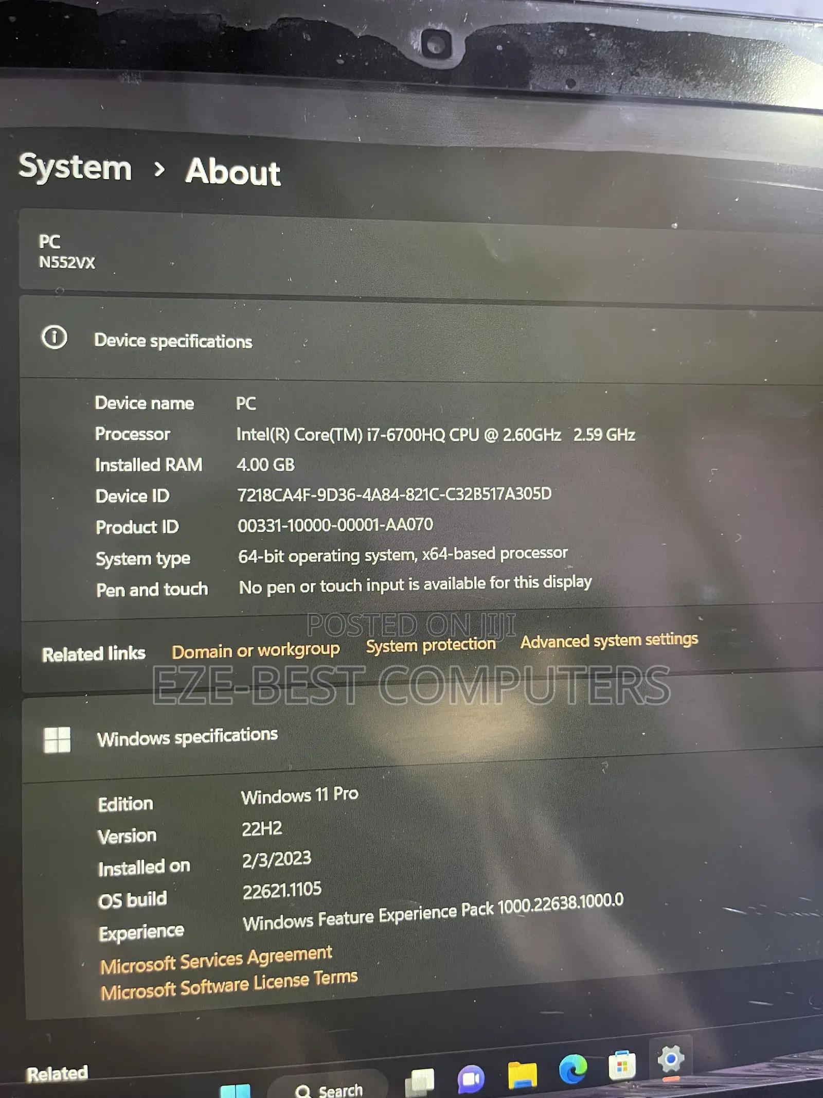 Laptop Asus N551JK 8GB Intel Core i7 SSD 256GB