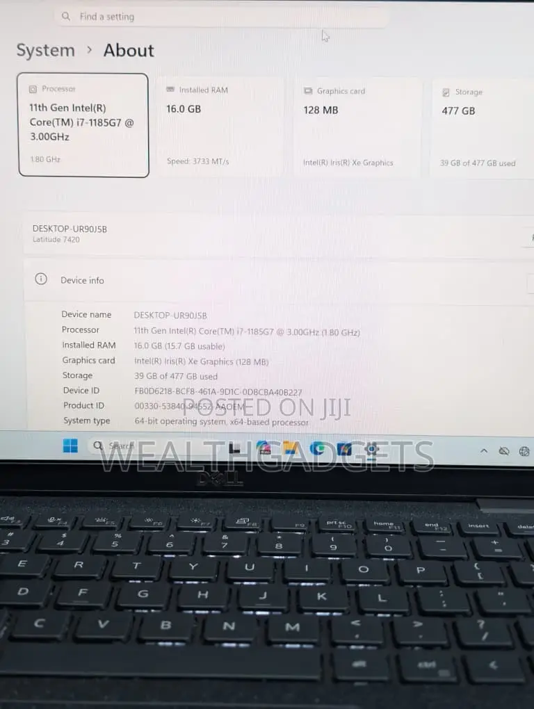 Laptop Dell Latitude 7420 16GB Intel Core i7 SSD 512GB