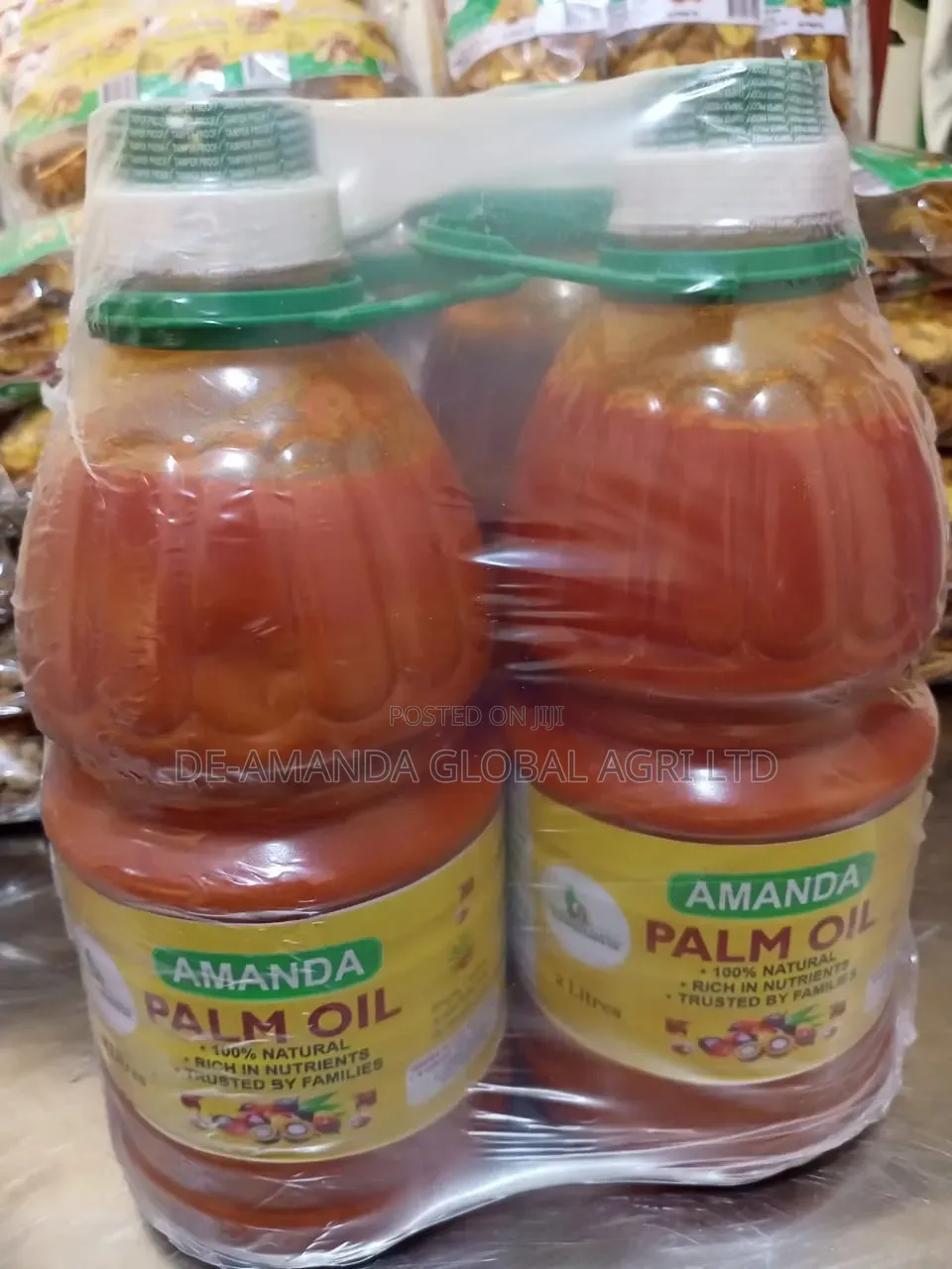 De-Amanda Palm Oil 2 Litres – 100% Pure Natural Red Palm Oil