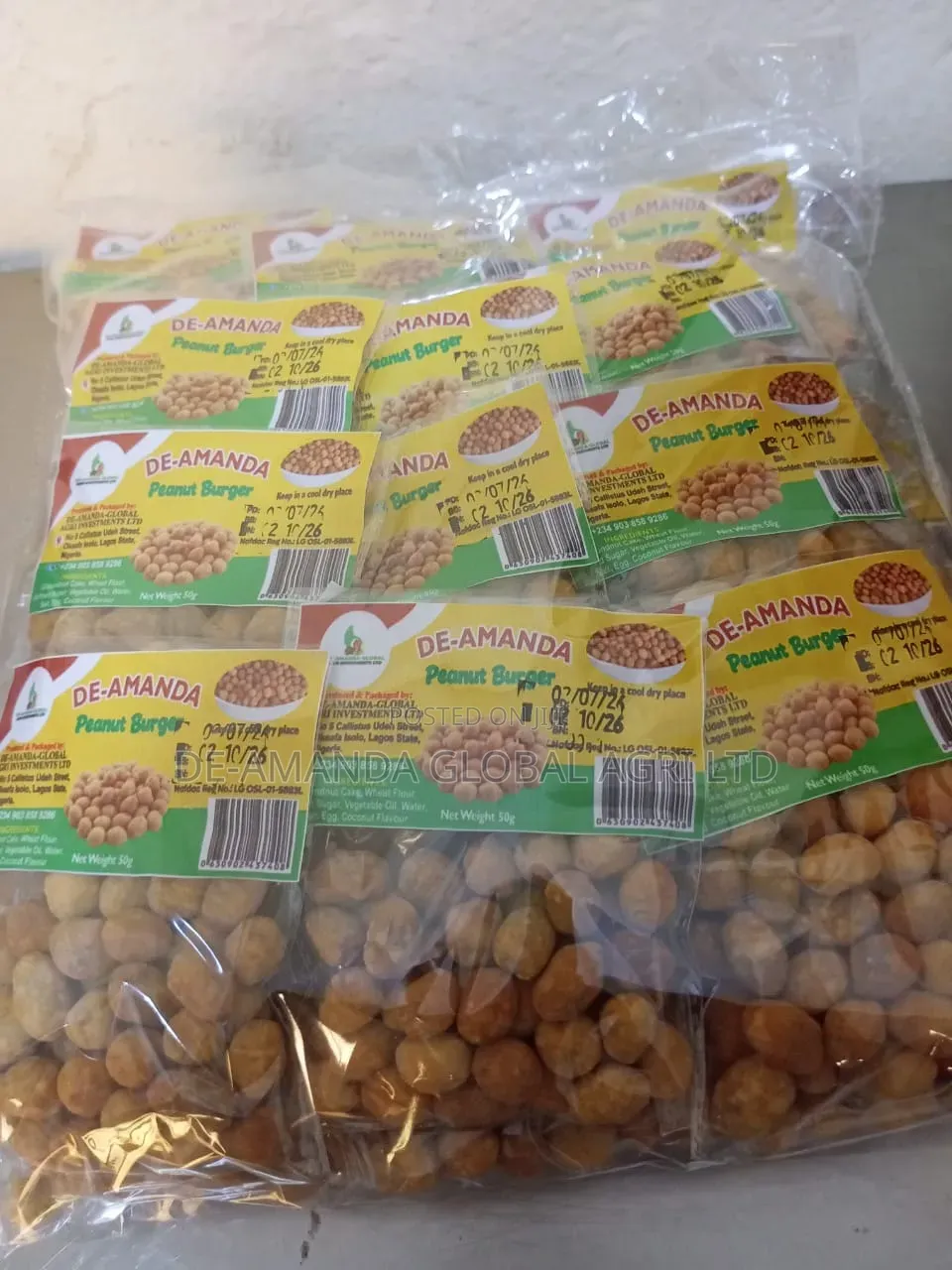 Peanut Burger 50g – Crunchy Peanut Snack