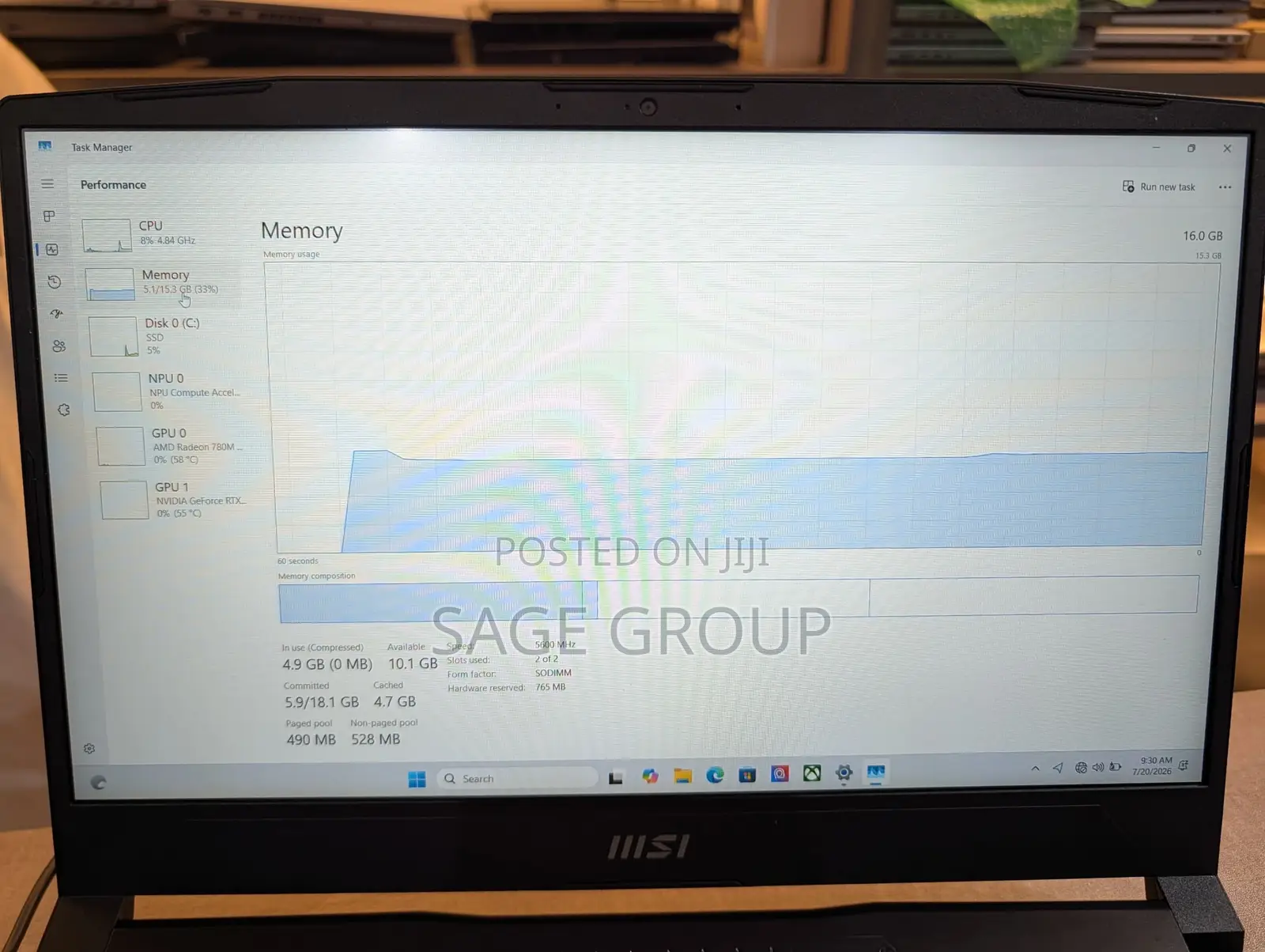 Laptop MSI Katana 15 16GB AMD Ryzen 9 SSD 1T