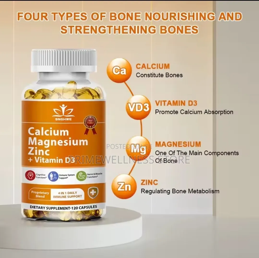 Calcium+Magnesium+Zinc+D3 120soft Gel