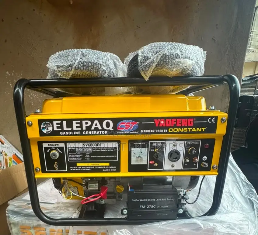 Elepaq Sv6800e2 Petrol 4.5kva Key Starter Generator