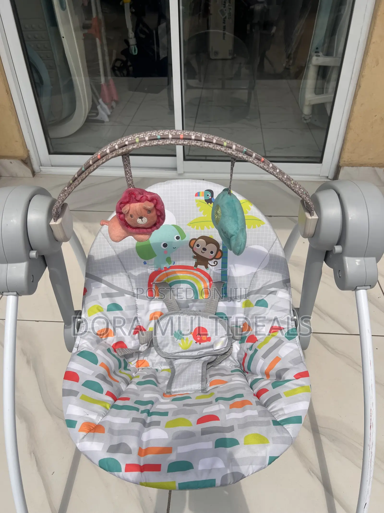 Imported Solid Musical Baby Swing With Soothing Sounds and Rattles