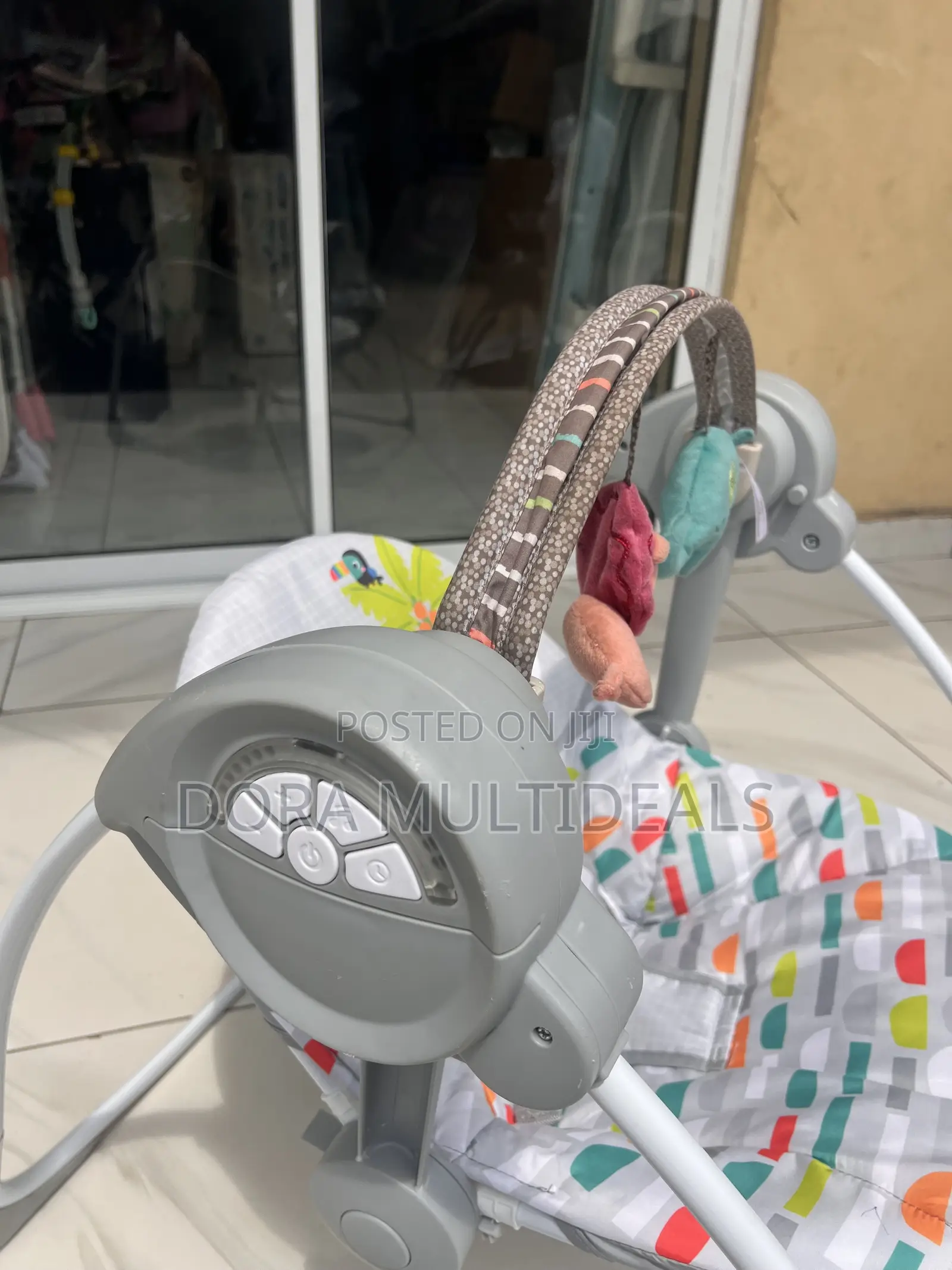 Imported Solid Musical Baby Swing With Soothing Sounds and Rattles