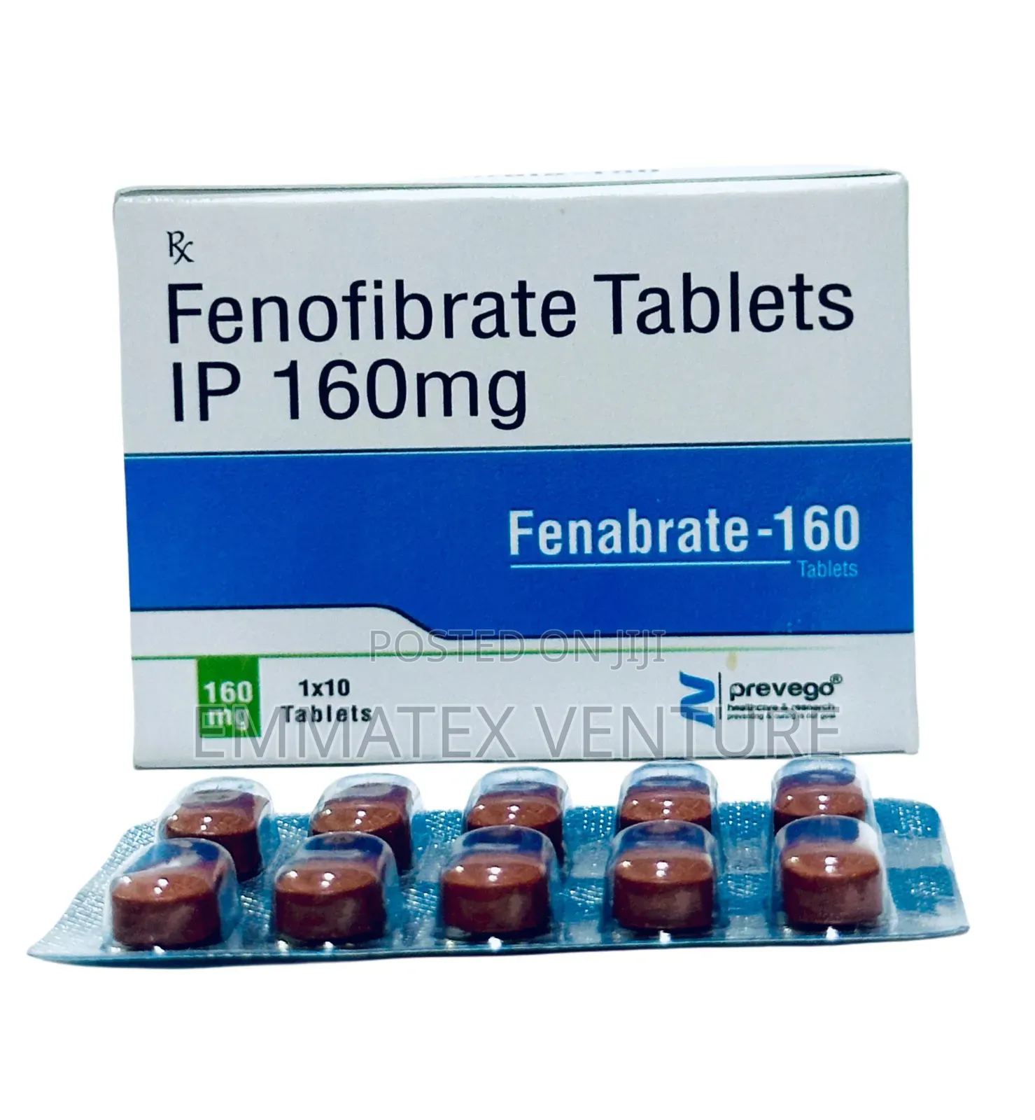 Fenabrate Tablets 160mg (Fenofibrate) X10