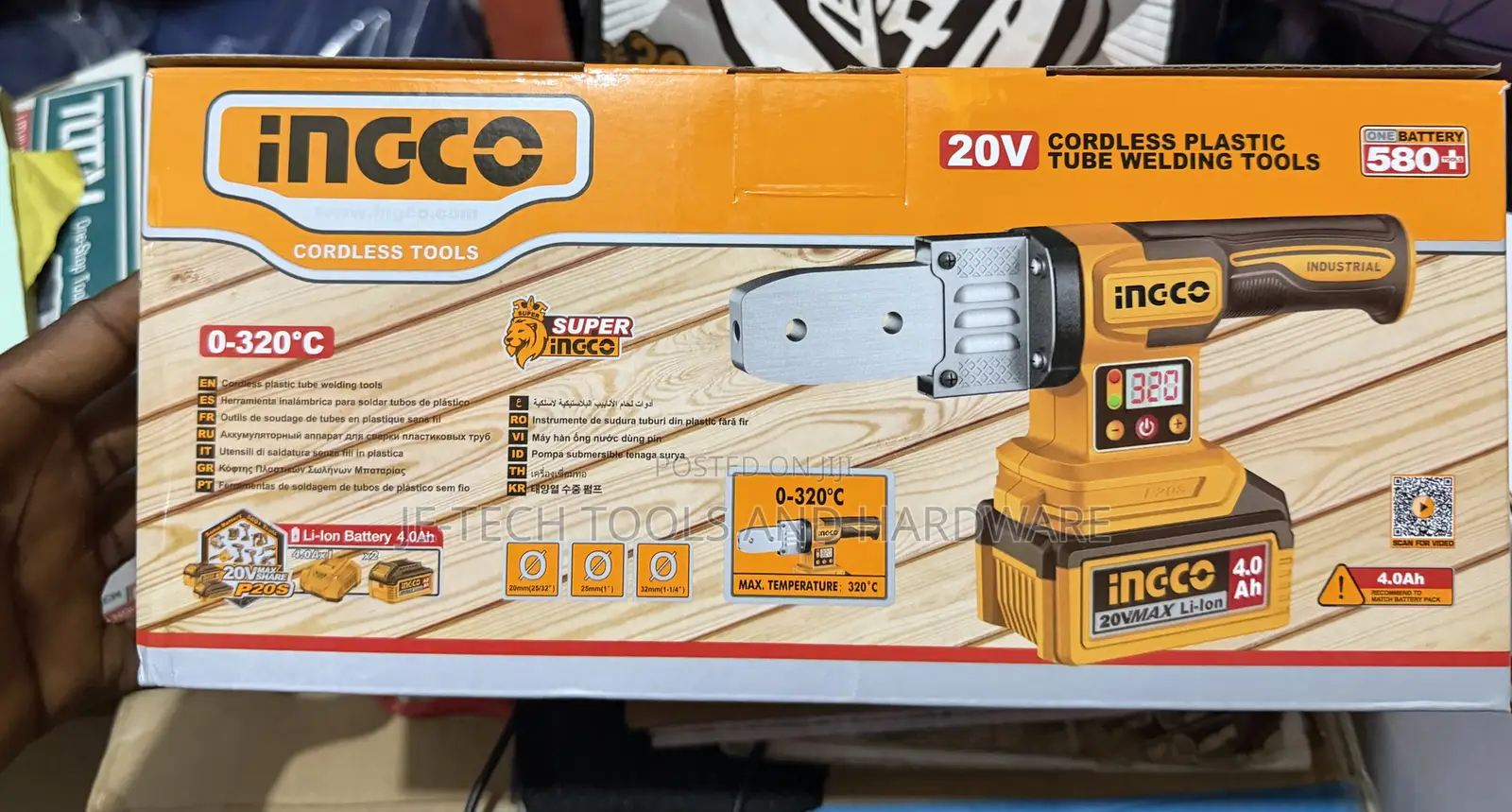 Ingco 20V Cordless Plastic Tube Welding PPR