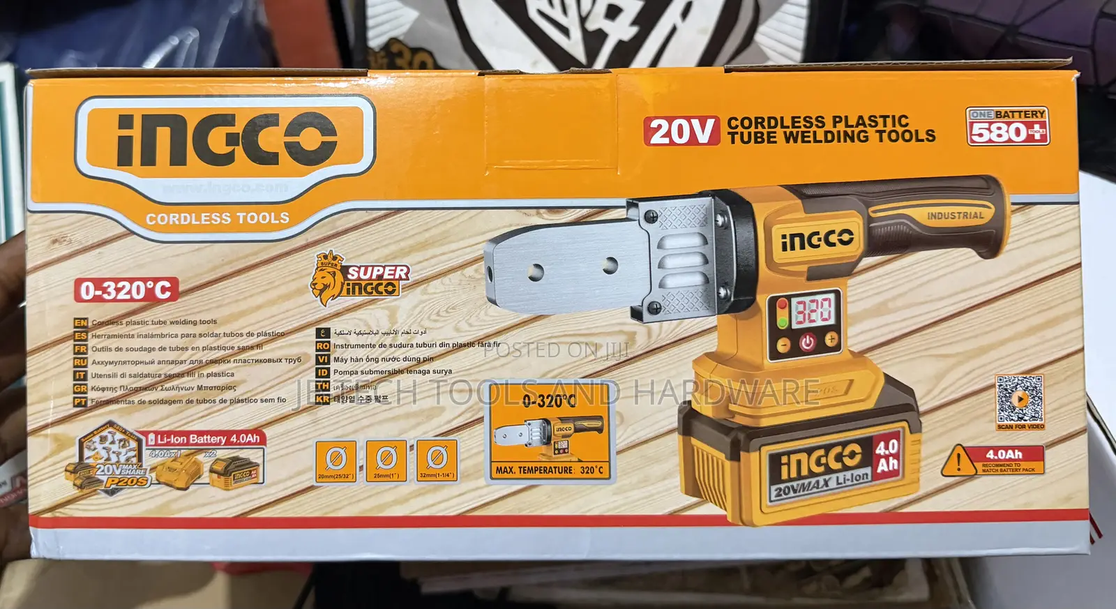 Ingco 20V Cordless Plastic Tube Welding PPR