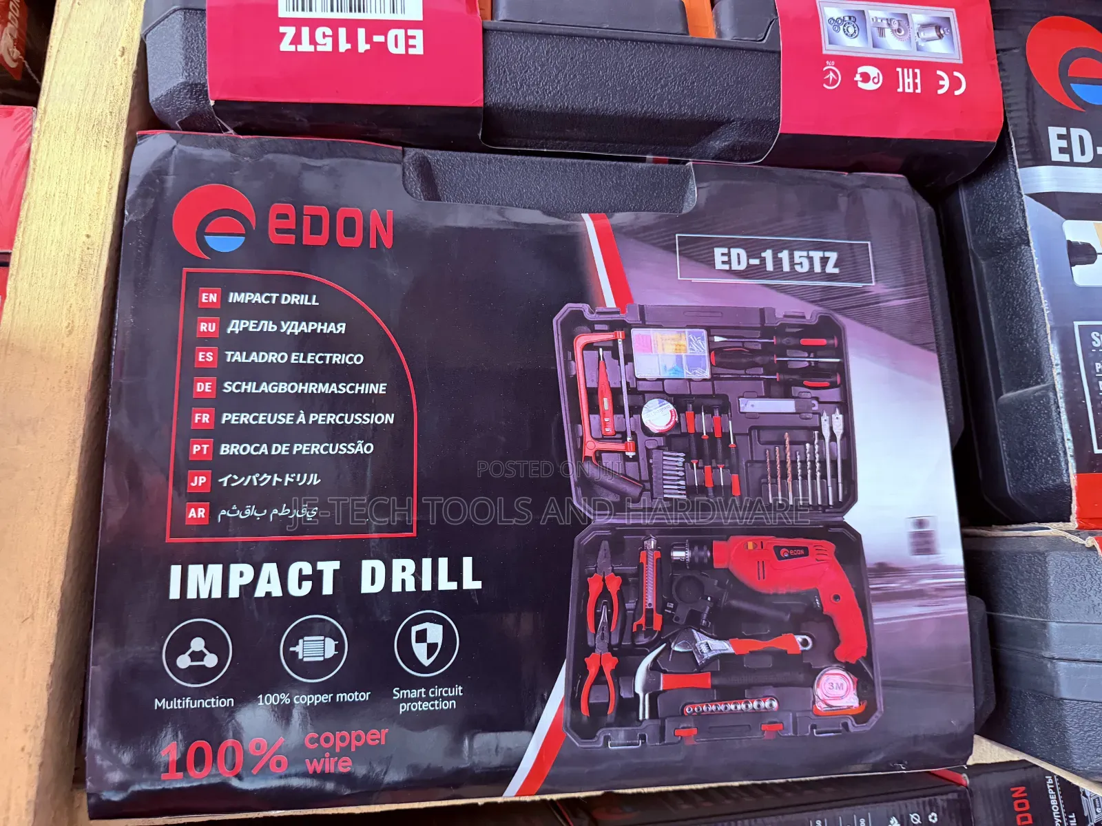 Edon ED-115TZ Impact Drill Set