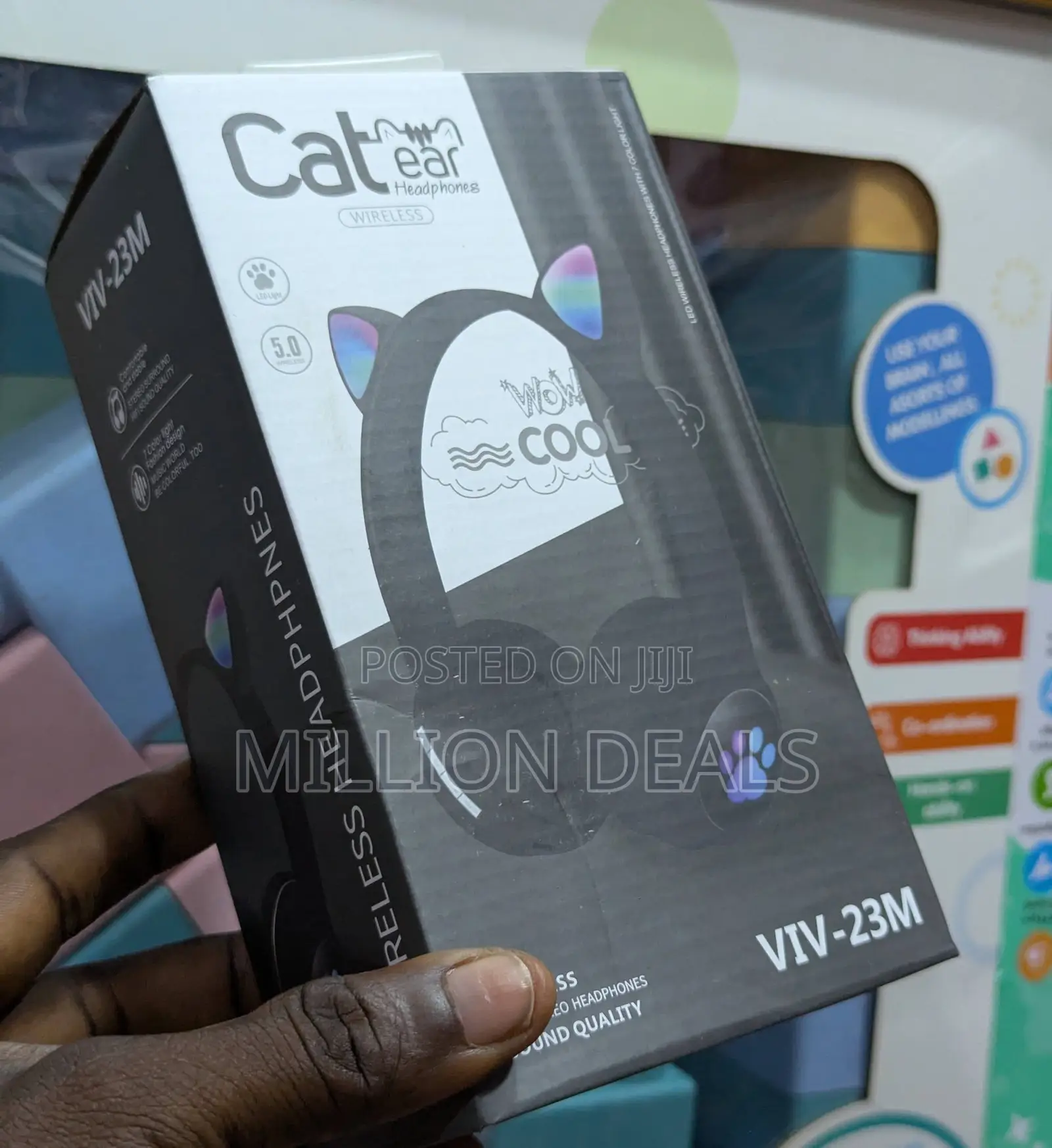 Cat Ear Bluetooth Wireless Foldable Headphones Ages 6+