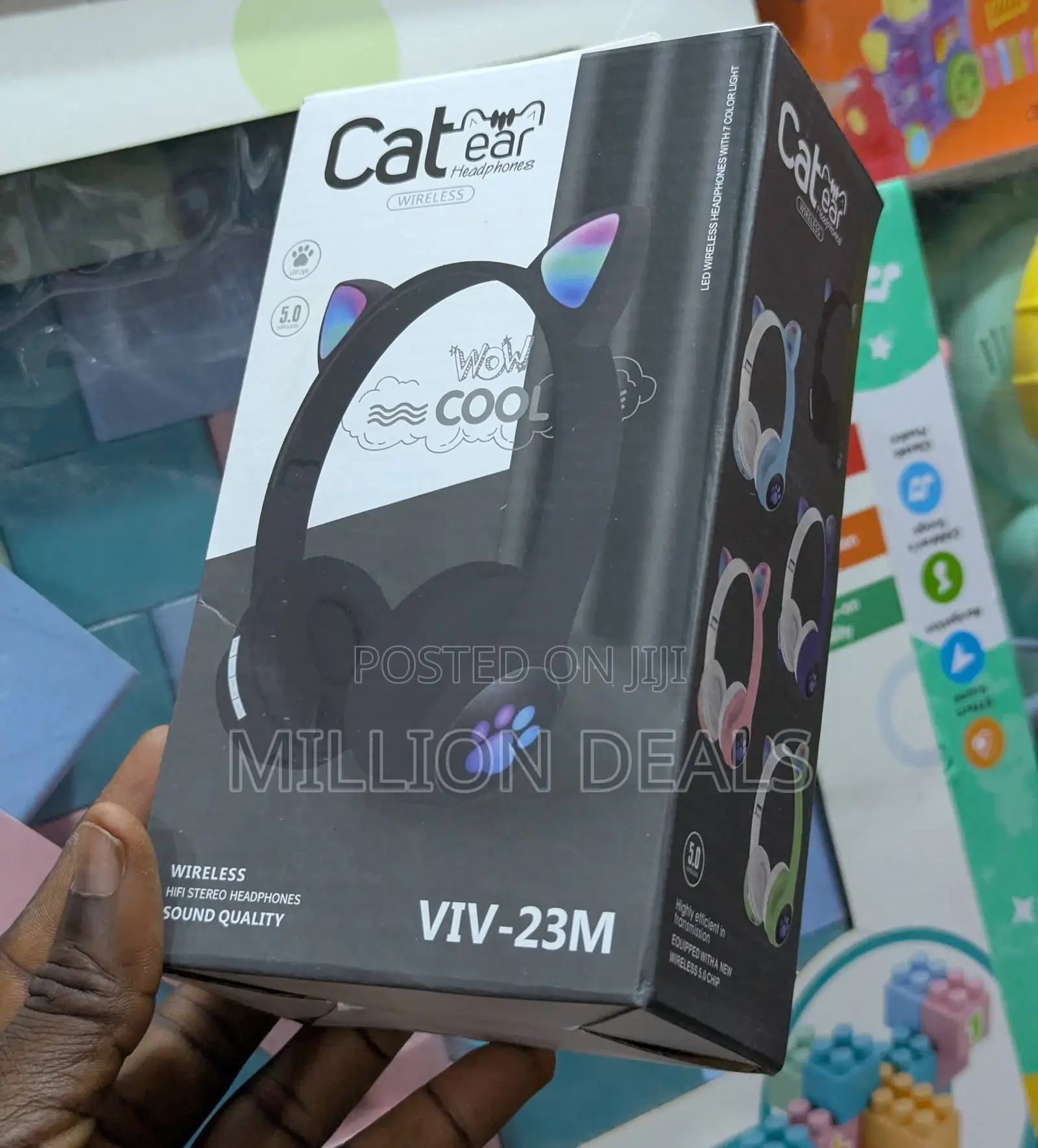 Cat Ear Bluetooth Wireless Foldable Headphones Ages 6+