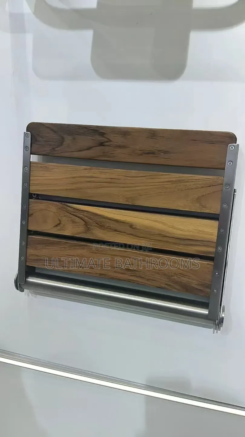 Wall Mounted Wooden Shower Seat