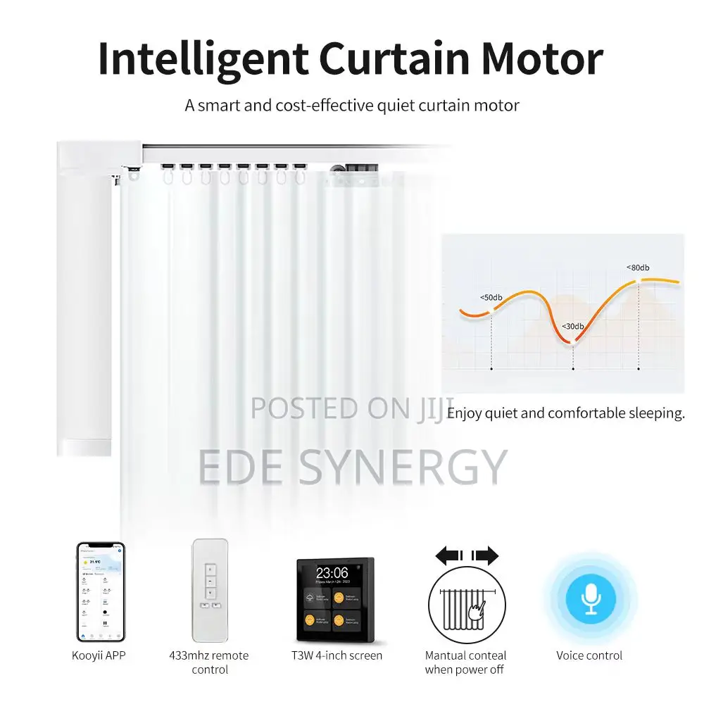 Electric Curtain Super Quiet Wireless Zigbee Wifi Motor Curtain