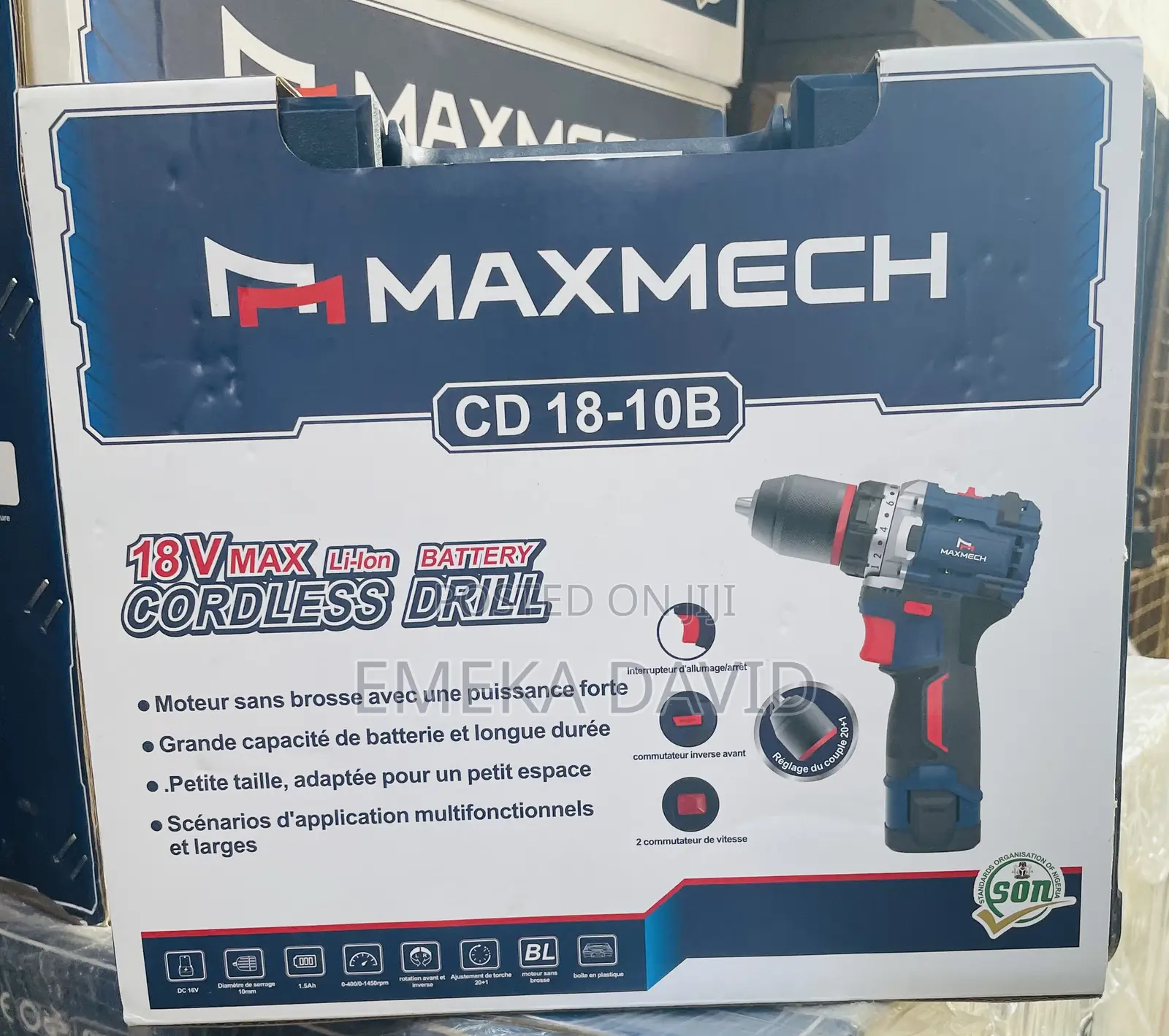 Maxmech Cd18-10b Cordless Drill.