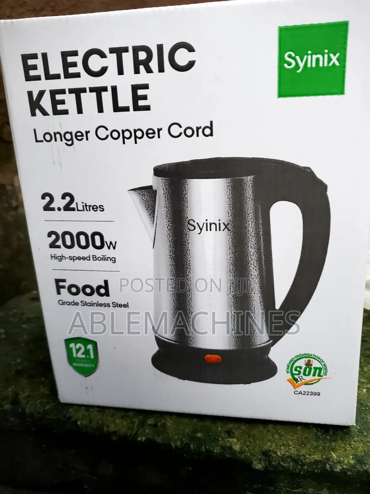 Syinix Electric Kettle 2.2L