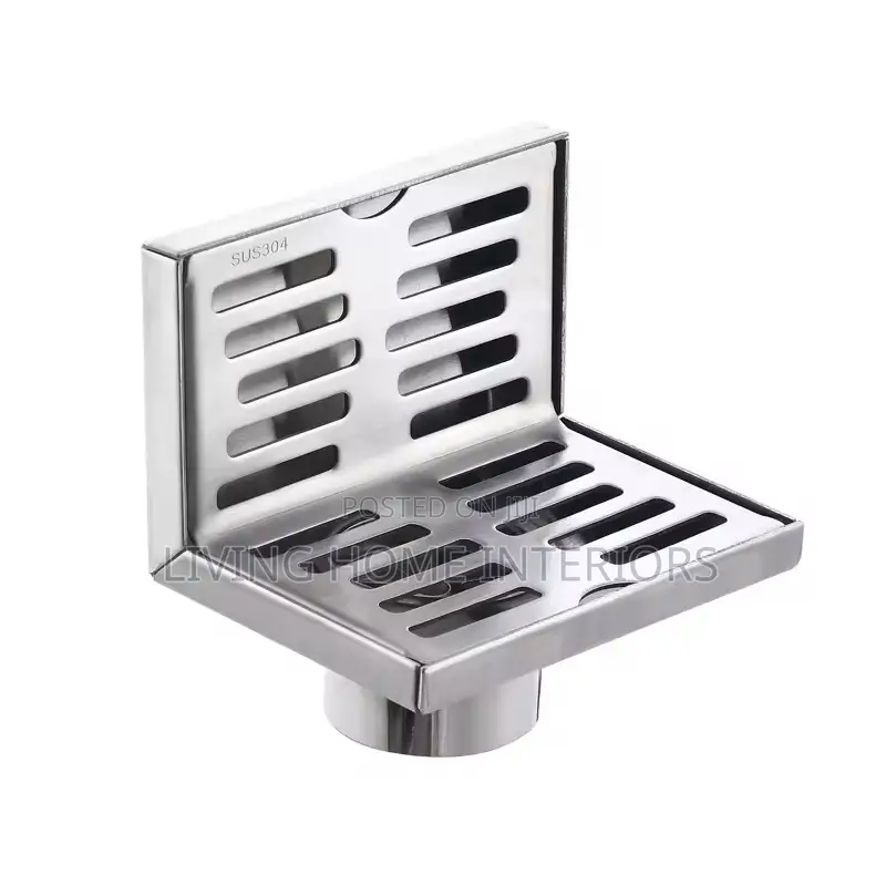 A 90° Corner Stainless Steel Floor Drain
