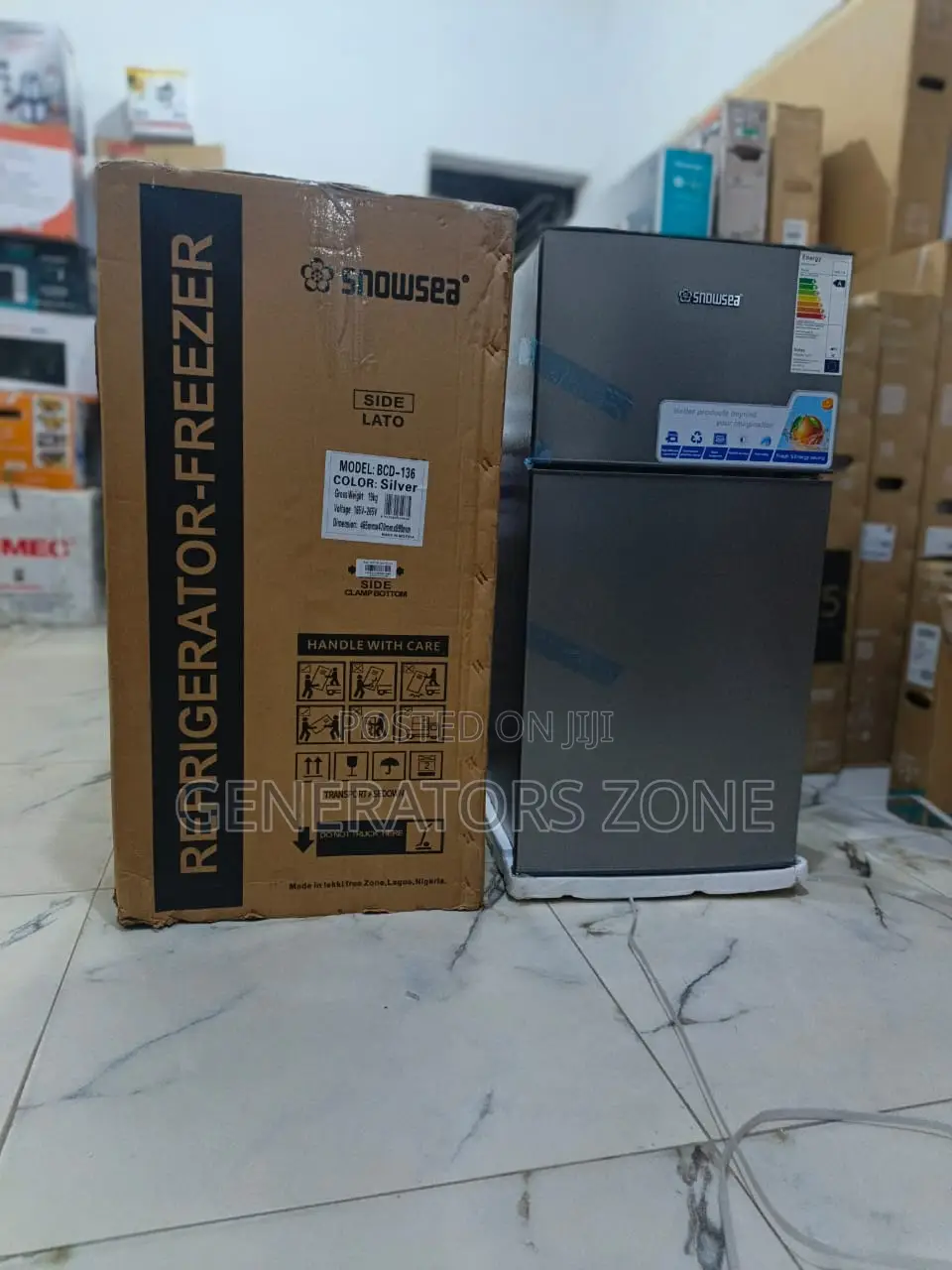 Snowsea BCD-136 Refrigerator 100L Easy Organization