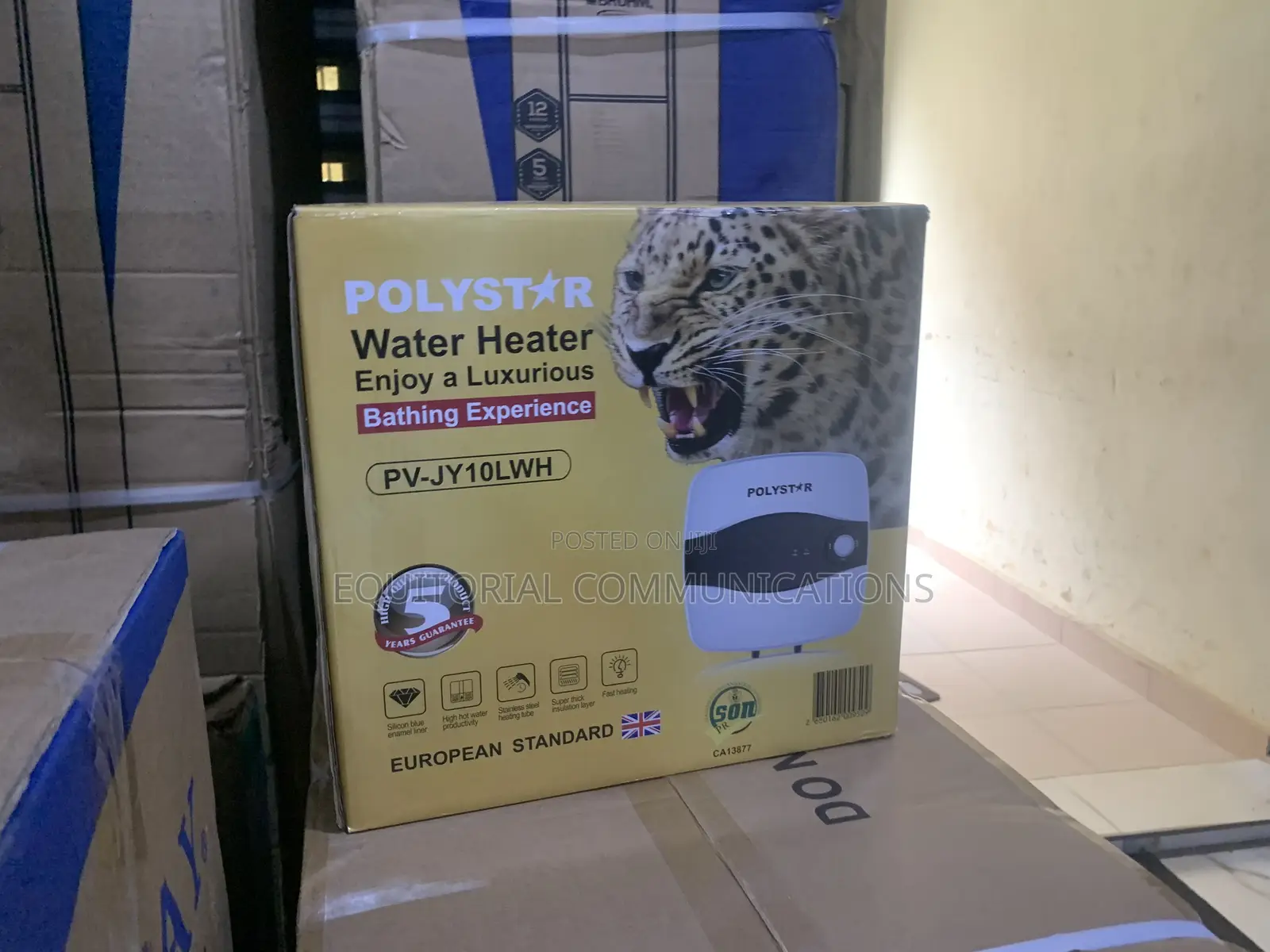 Polystar 10L Water Heater With Flexible Connector
