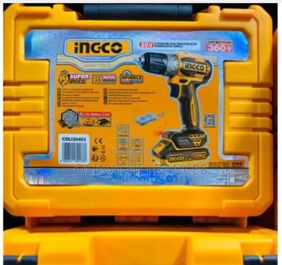 Ingco Battery Brushless Screw Machine 360+ Plastic Head