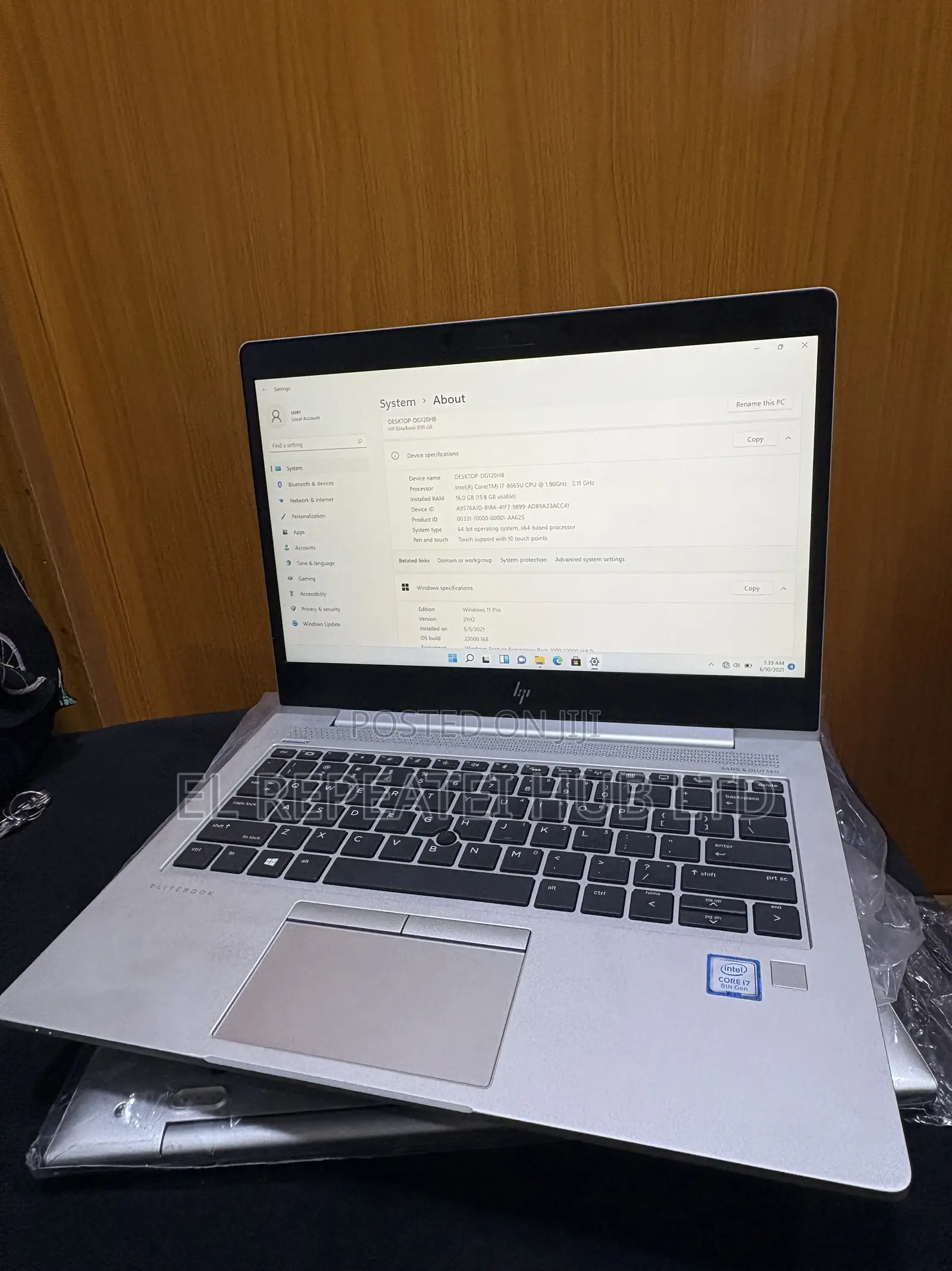 Laptop HP EliteBook 830 G6 16GB Intel Core i7 SSD 512GB