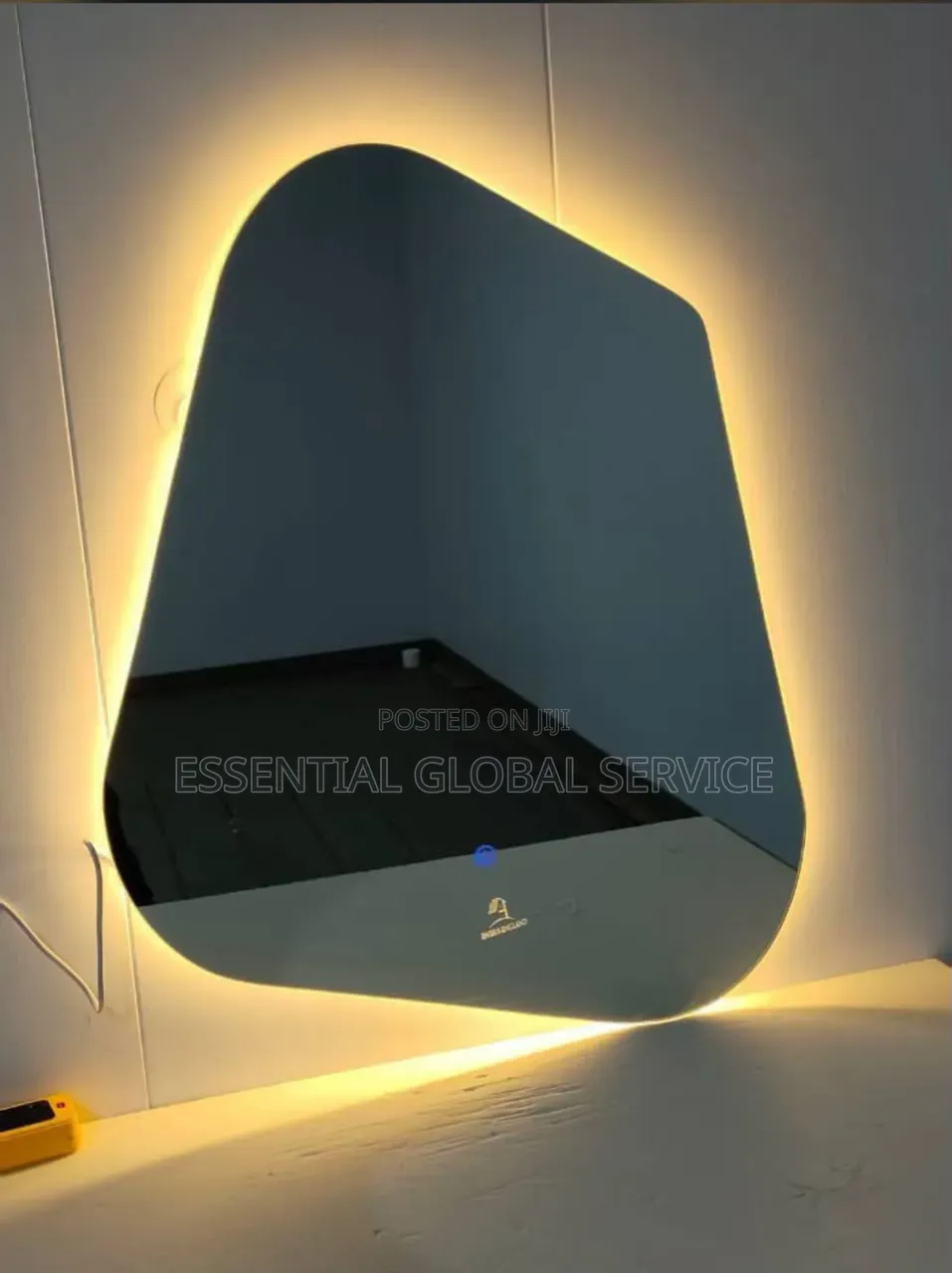 Irregular Pebble / Asymmetrical Organic-Shaped LED Smart Wall Mirror.