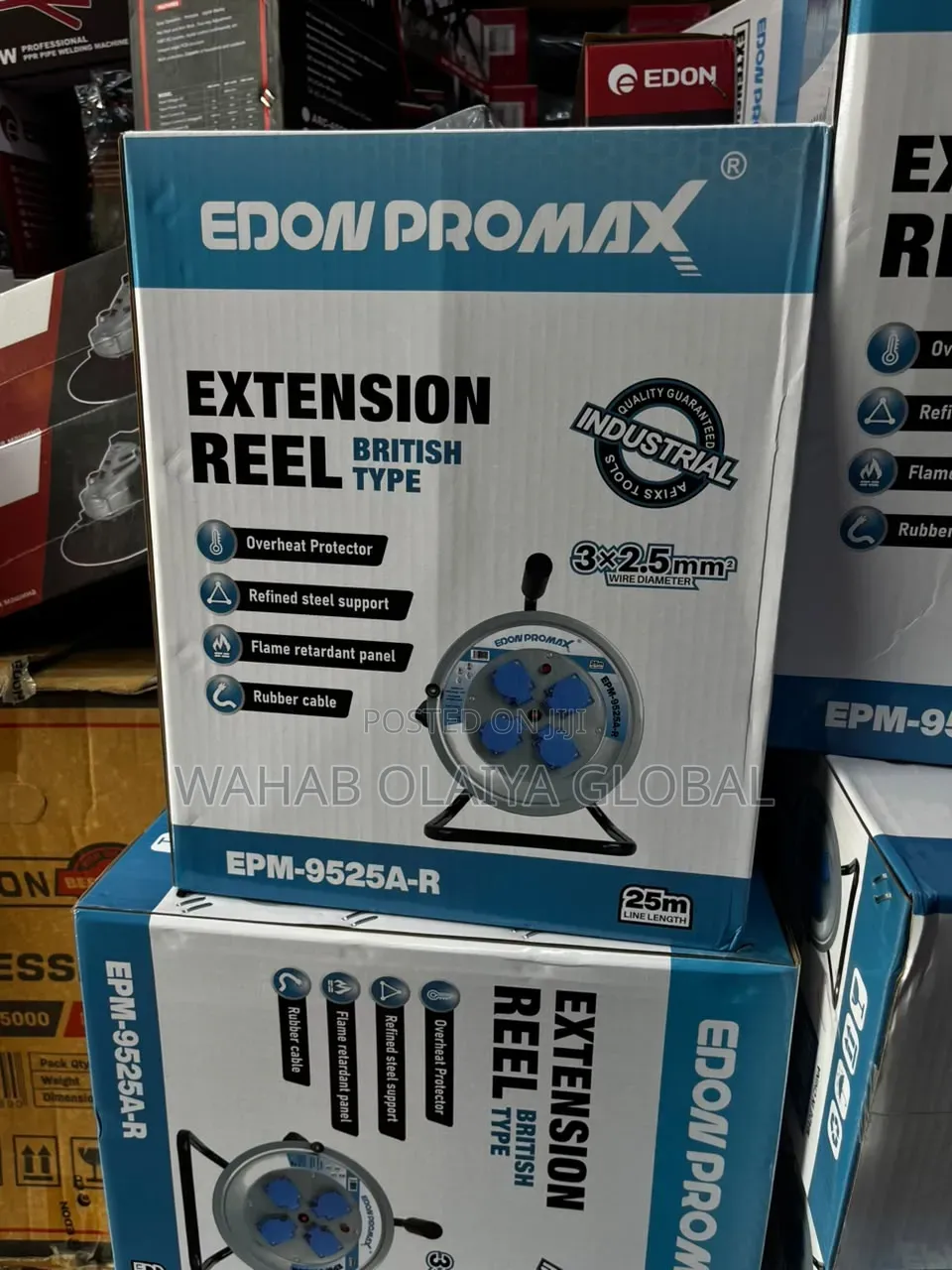 Edon Promax EPM-9525A-R 25M Heavy Duty Cable Reel