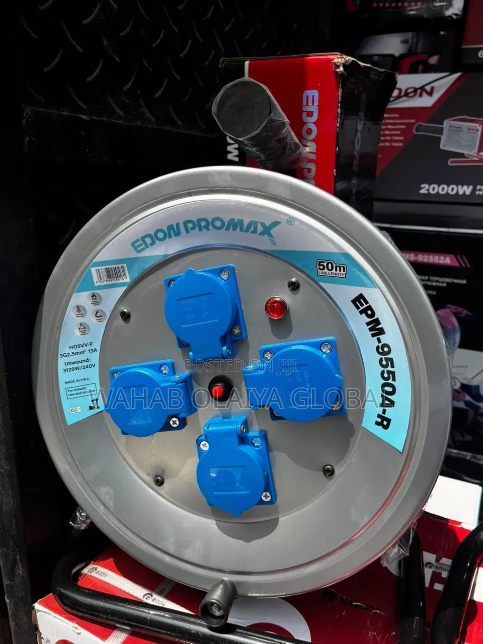 Edon Promax EPM-9550A-R 50M Heavy Duty Cable Reel
