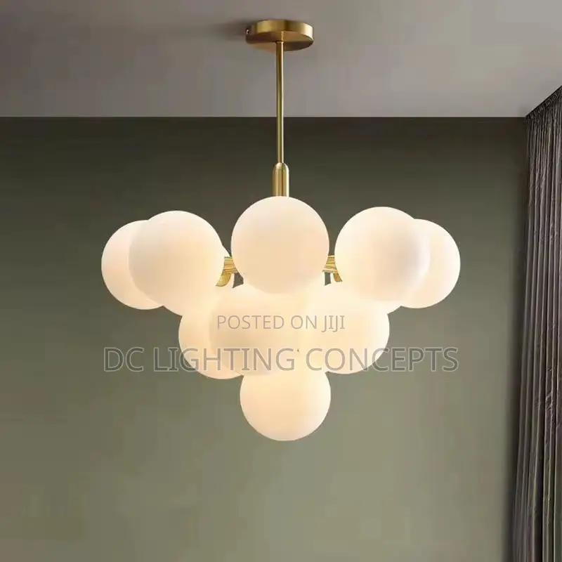 Modern Minimalist Nordic Pendant Glass Chandelier.