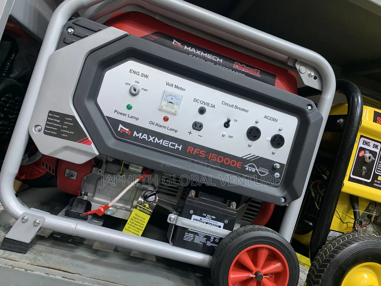 Reliable MAXMECH 12.5kVA Key Start Generator – RFS-15000E