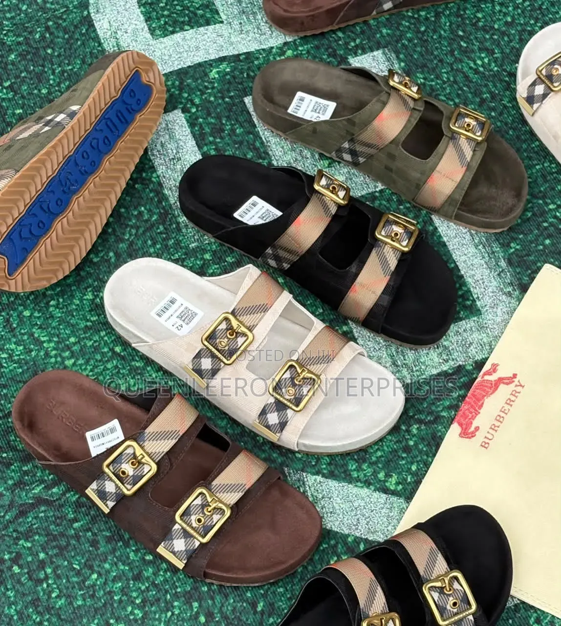 Quality Burberry Palm Slippers for Ladies