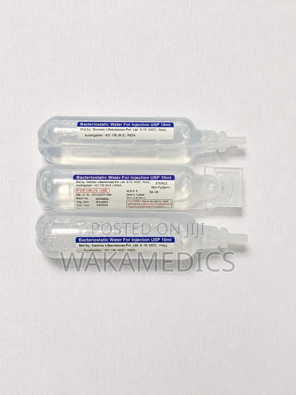 Bacteriostatic Water for Injection USP 10ml