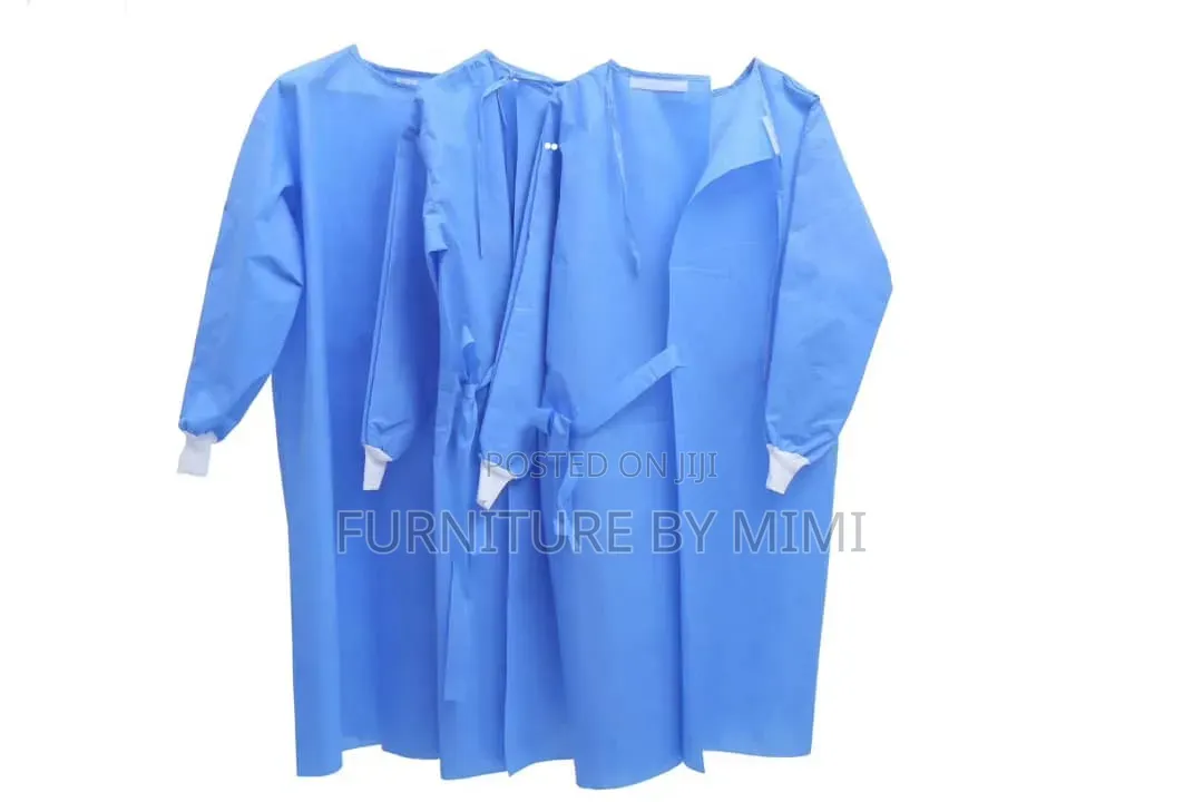 Disposable Surgical Gowns – Blue SMS Fabric (Pack/Carton Available).