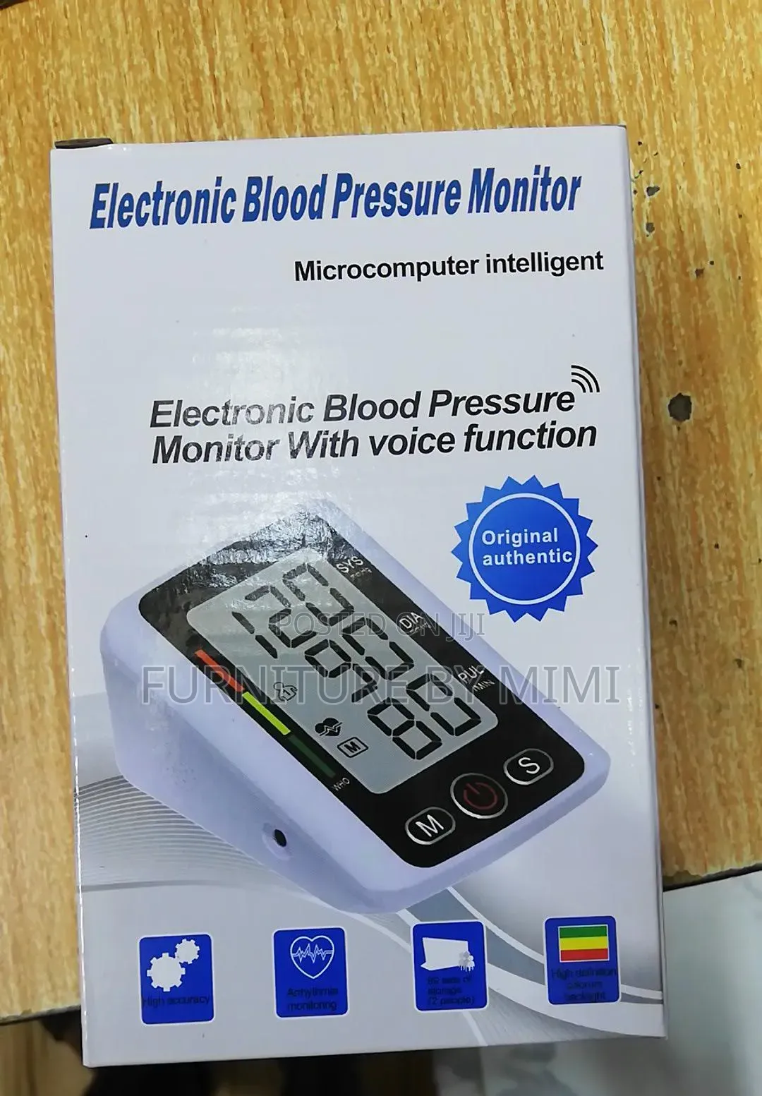 Upper Arm Electronic Blood Pressure Monitor With Voice Function