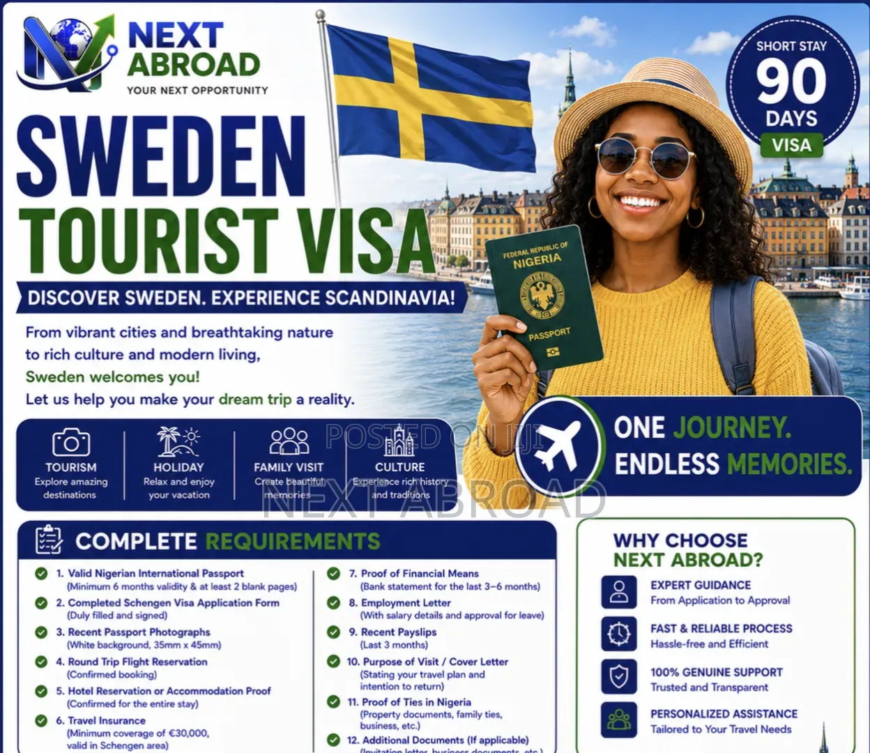 Sweden Tourist Visa Package