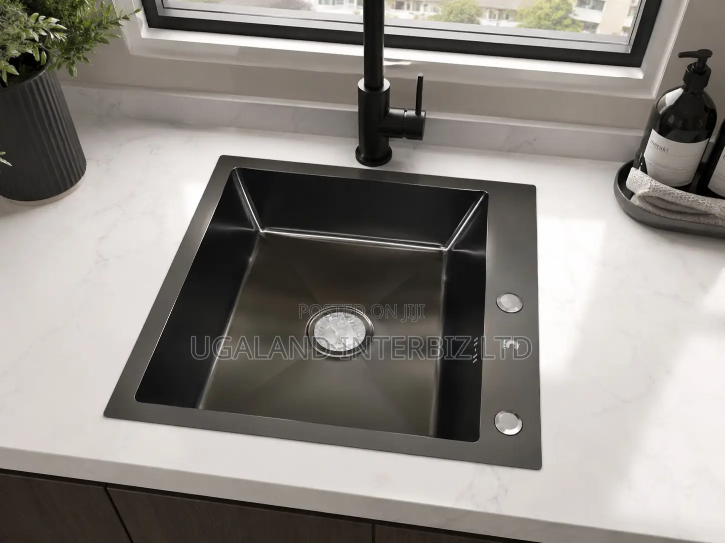 Luxury Black Single Sink
