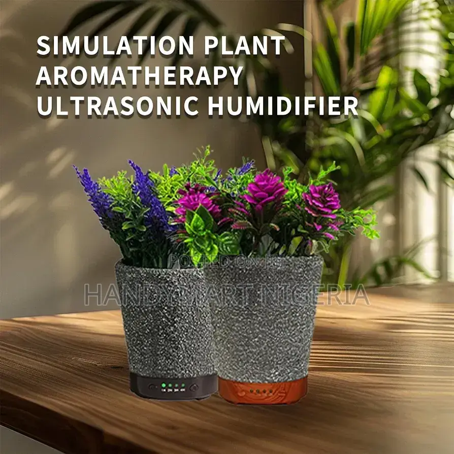 Artificial Flower Pot Aroma Diffuser and Cool Mist Humidifier 15% OFF