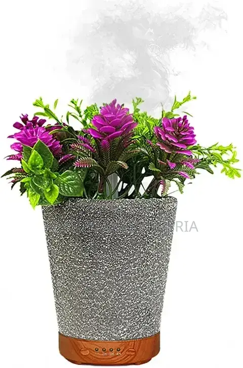 Artificial Flower Pot Aroma Diffuser and Cool Mist Humidifier 15% OFF