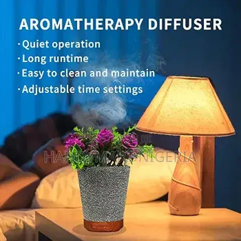 Artificial Flower Pot Aroma Diffuser and Cool Mist Humidifier 15% OFF