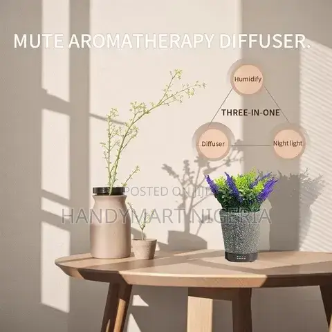 Artificial Flower Pot Aroma Diffuser and Cool Mist Humidifier 15% OFF