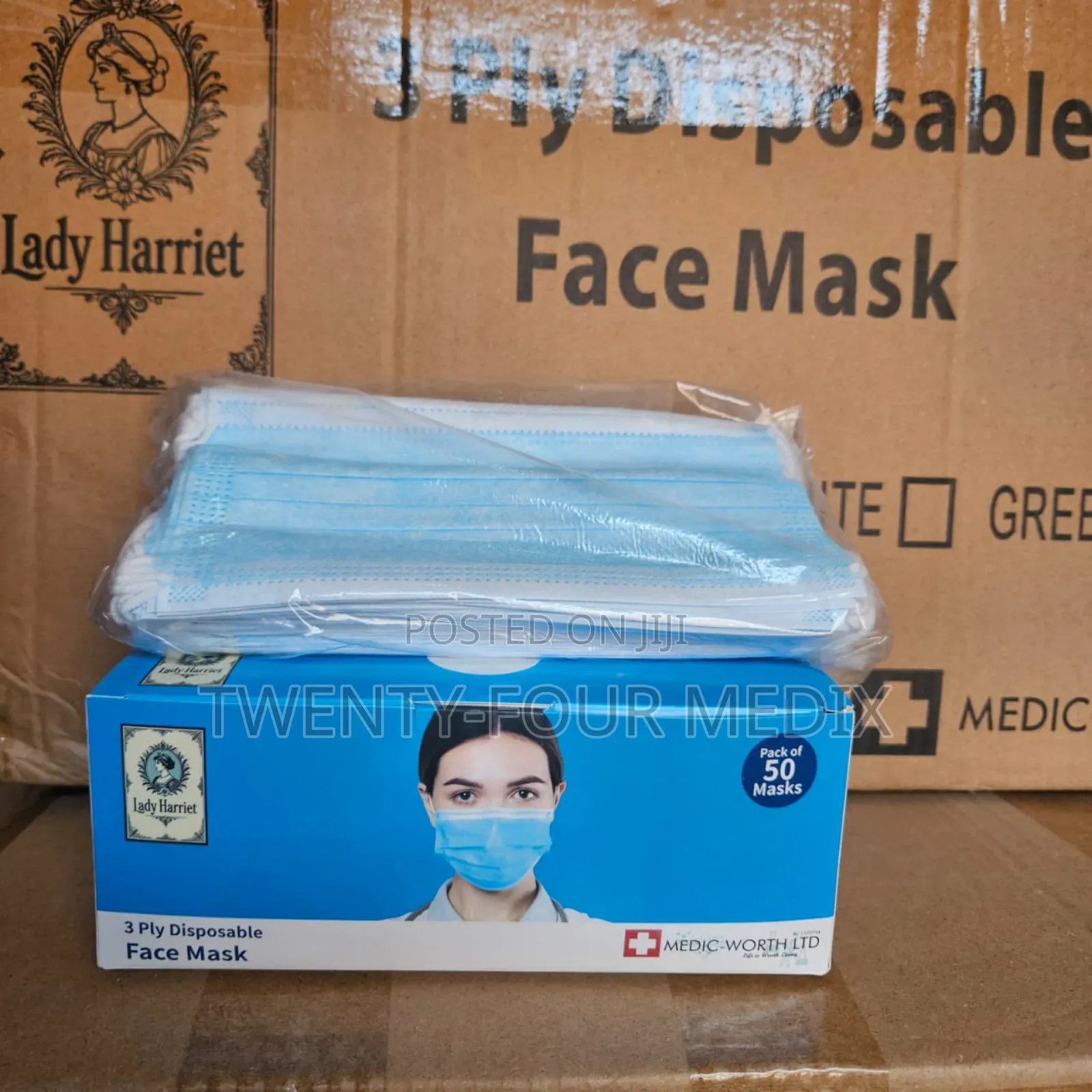 Face Mask (Different Colours) 3 Ply Disposable