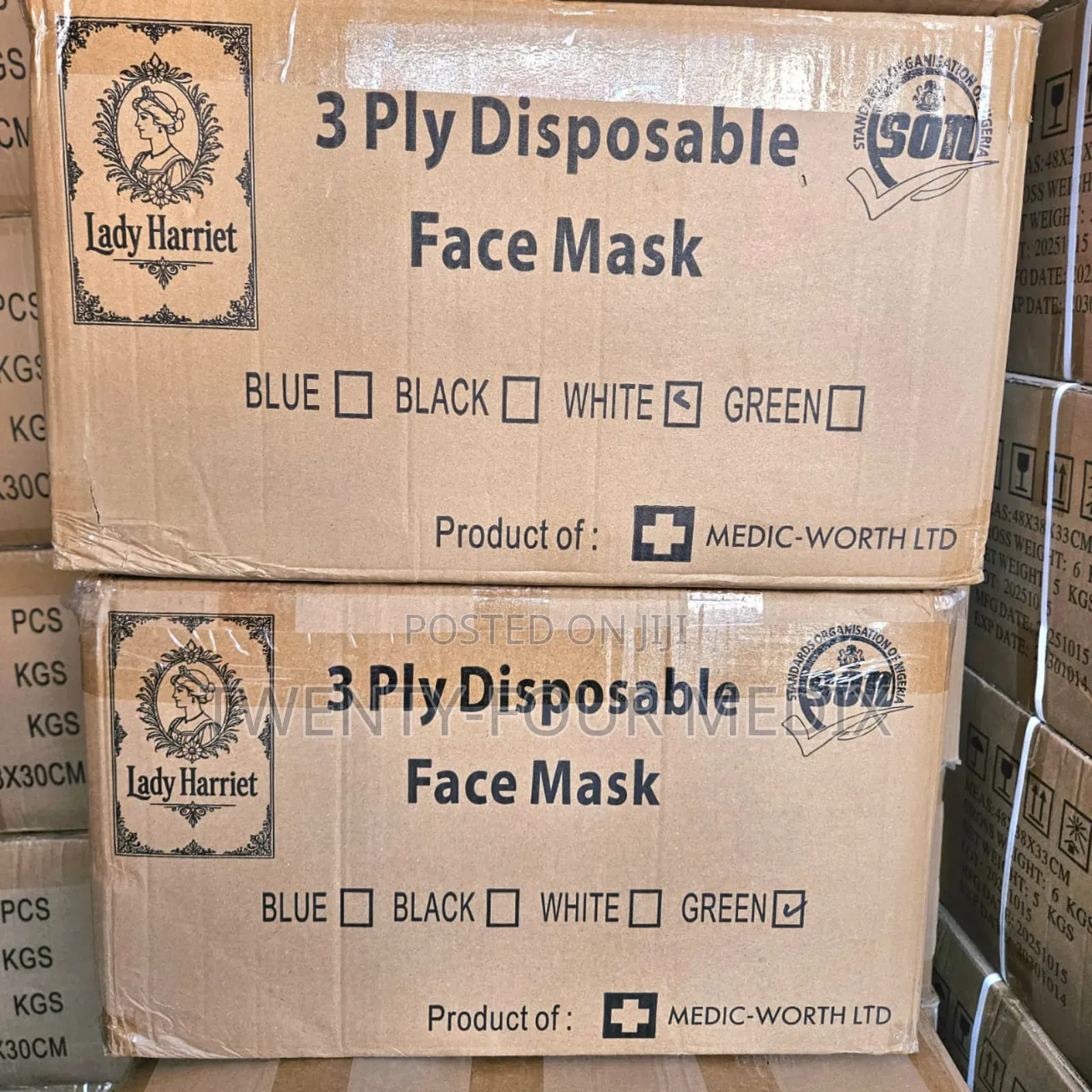 Face Mask (Different Colours) 3 Ply Disposable