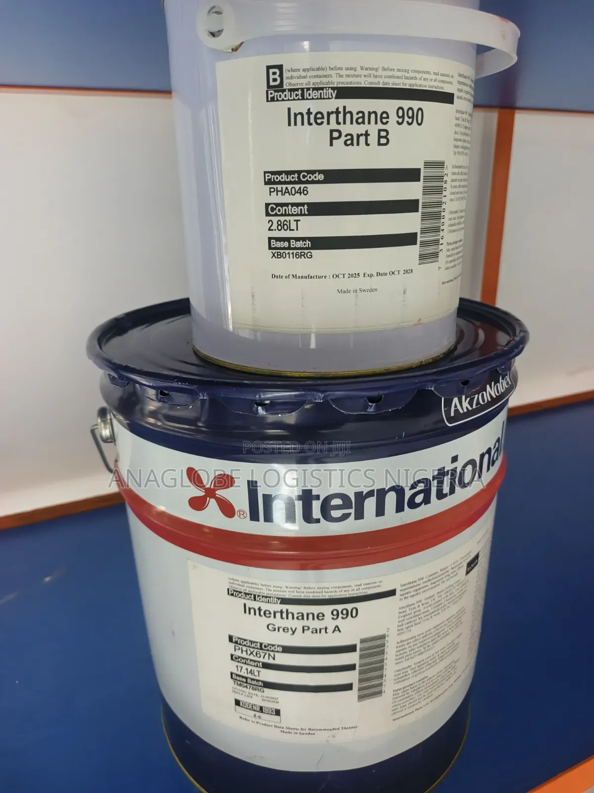 Interthane 990 a B International Marine Paint Grey Colour