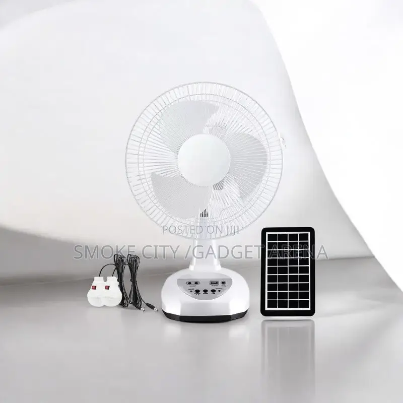 12 Inch Solar Fan With Solar Panel and Bulb