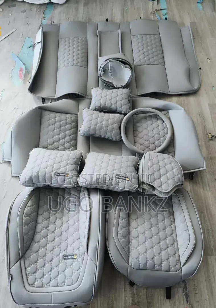 9D Universal Smiles Leather Seat Cover
