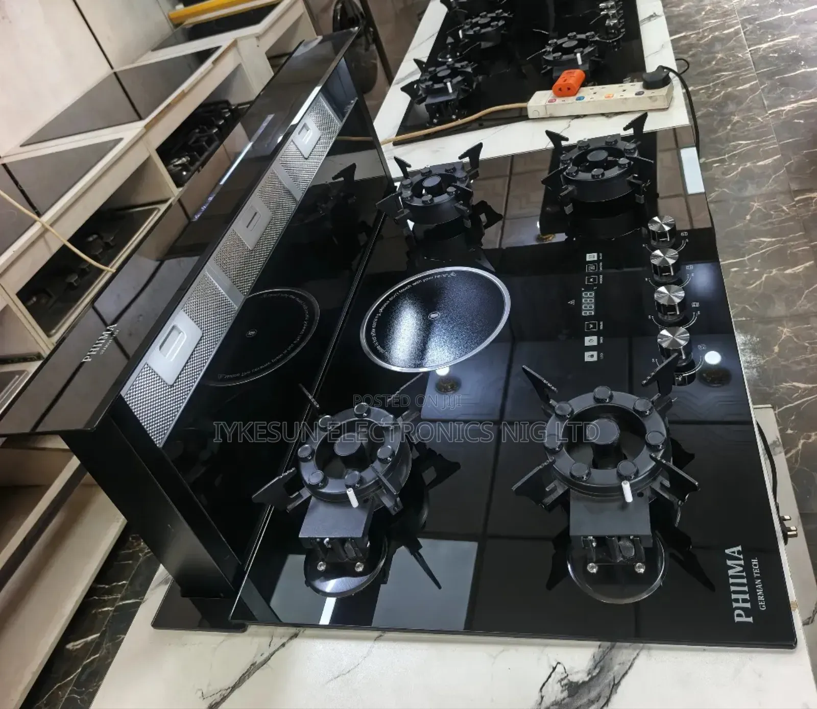 Original PHIIMA 90CM Downdraft Heat Extractor Built-in Flips Up 4+1