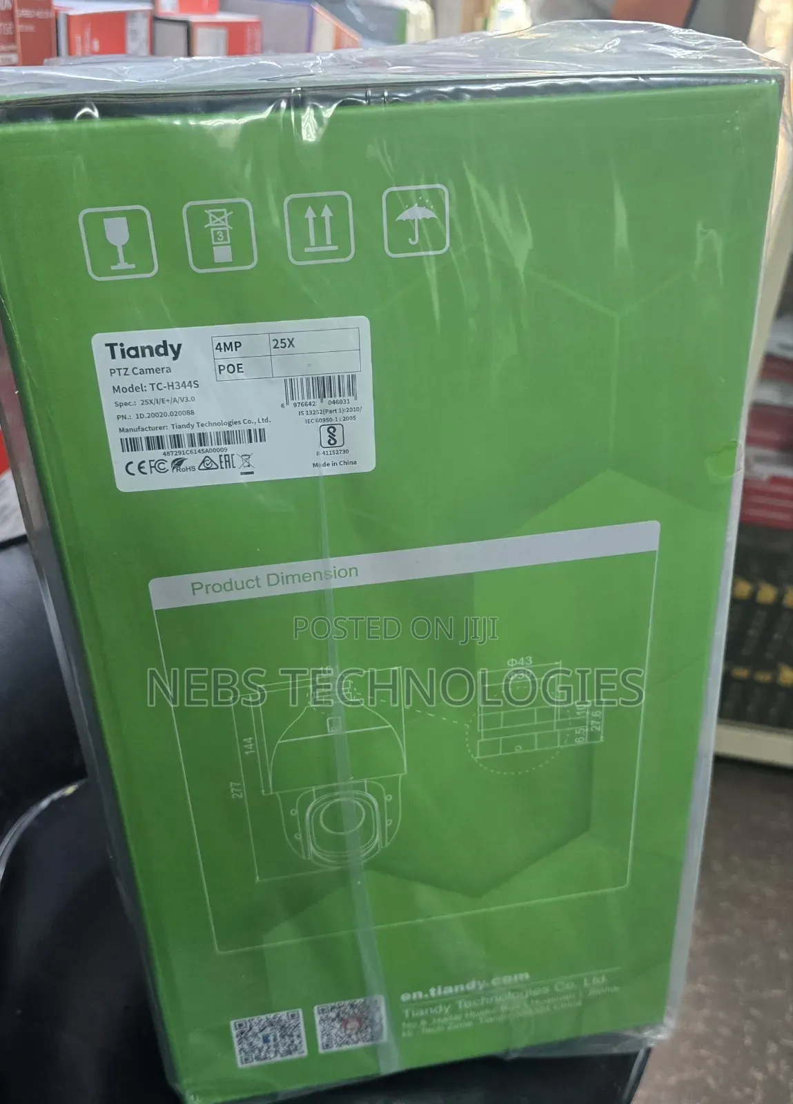 Tiandy 4mp Ip PTZ Camera 25x Zoom