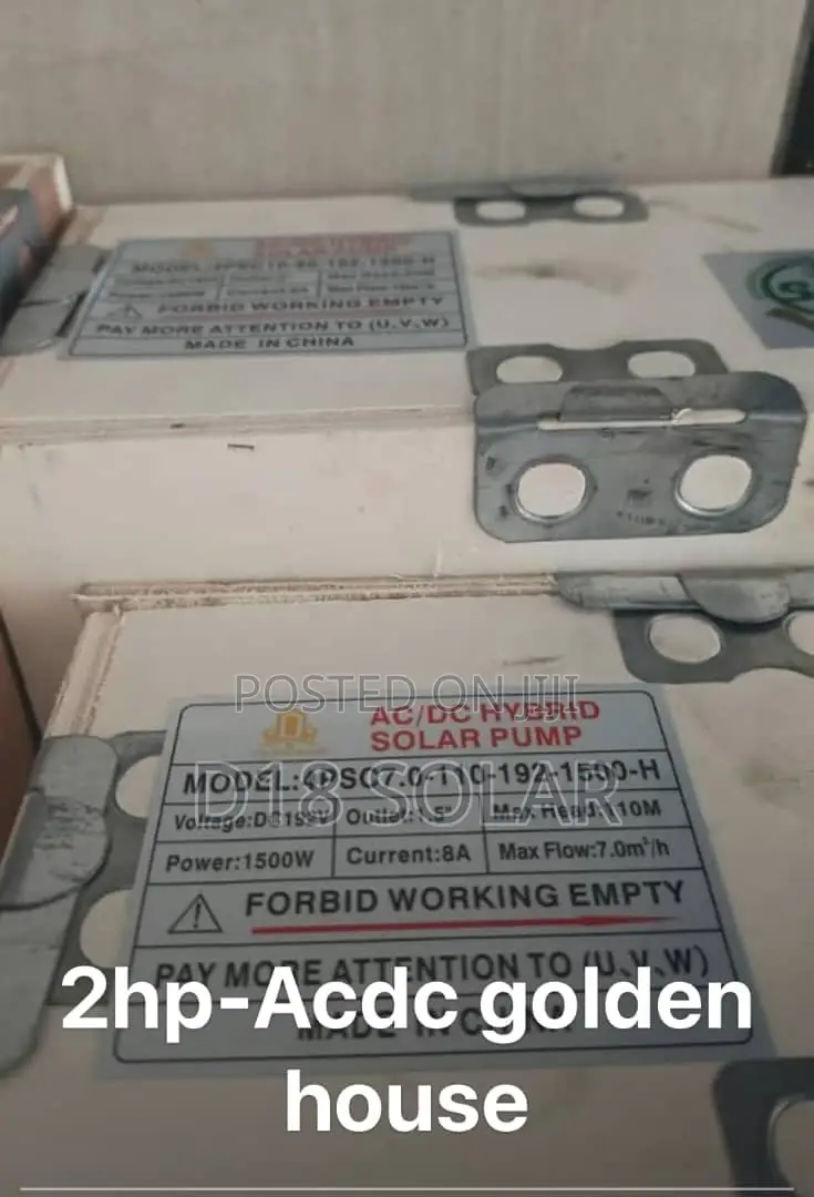 1hp Golden House Solar Pump AC Dc